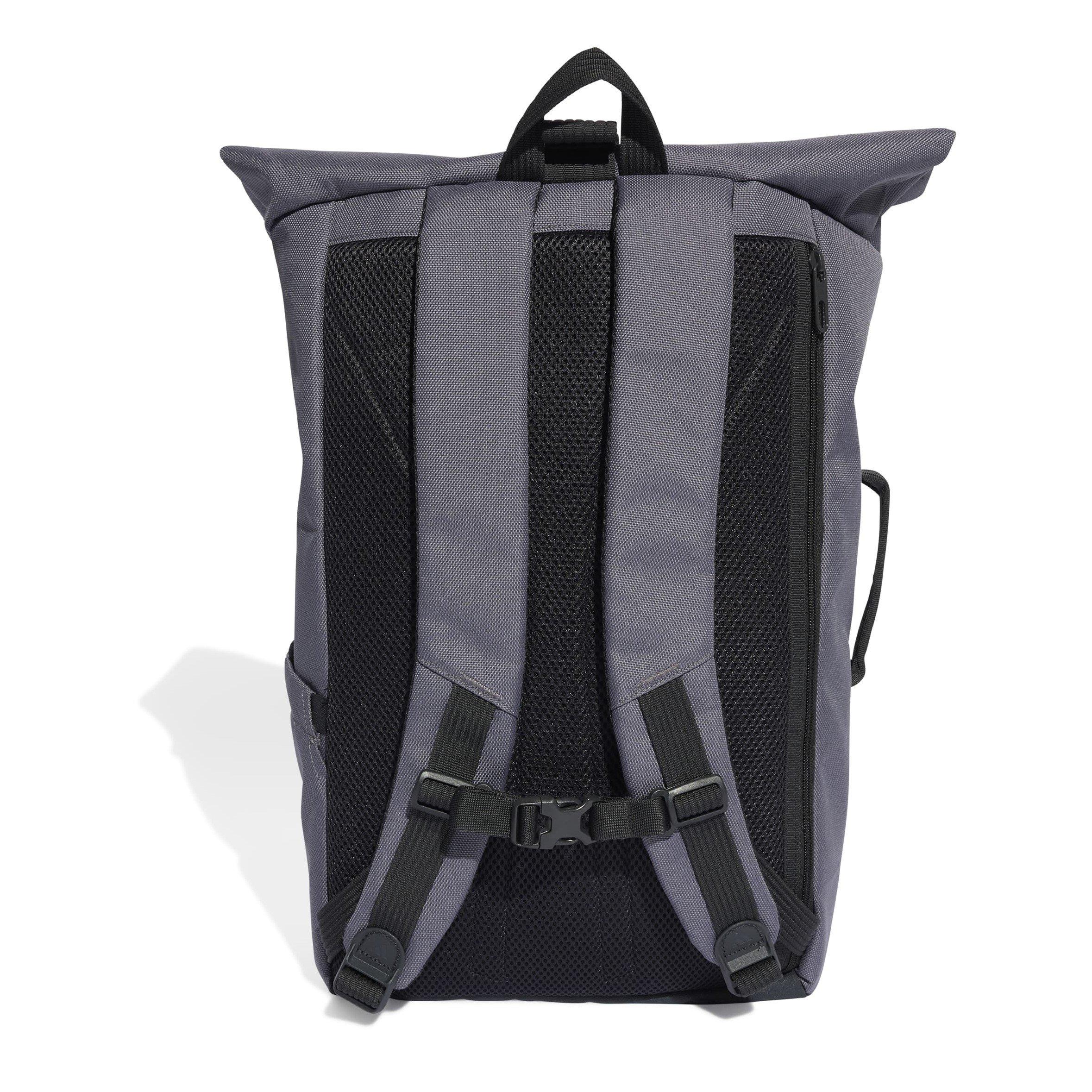 Trace Grey - adidas - Adults Utility Roll Backpack - 2