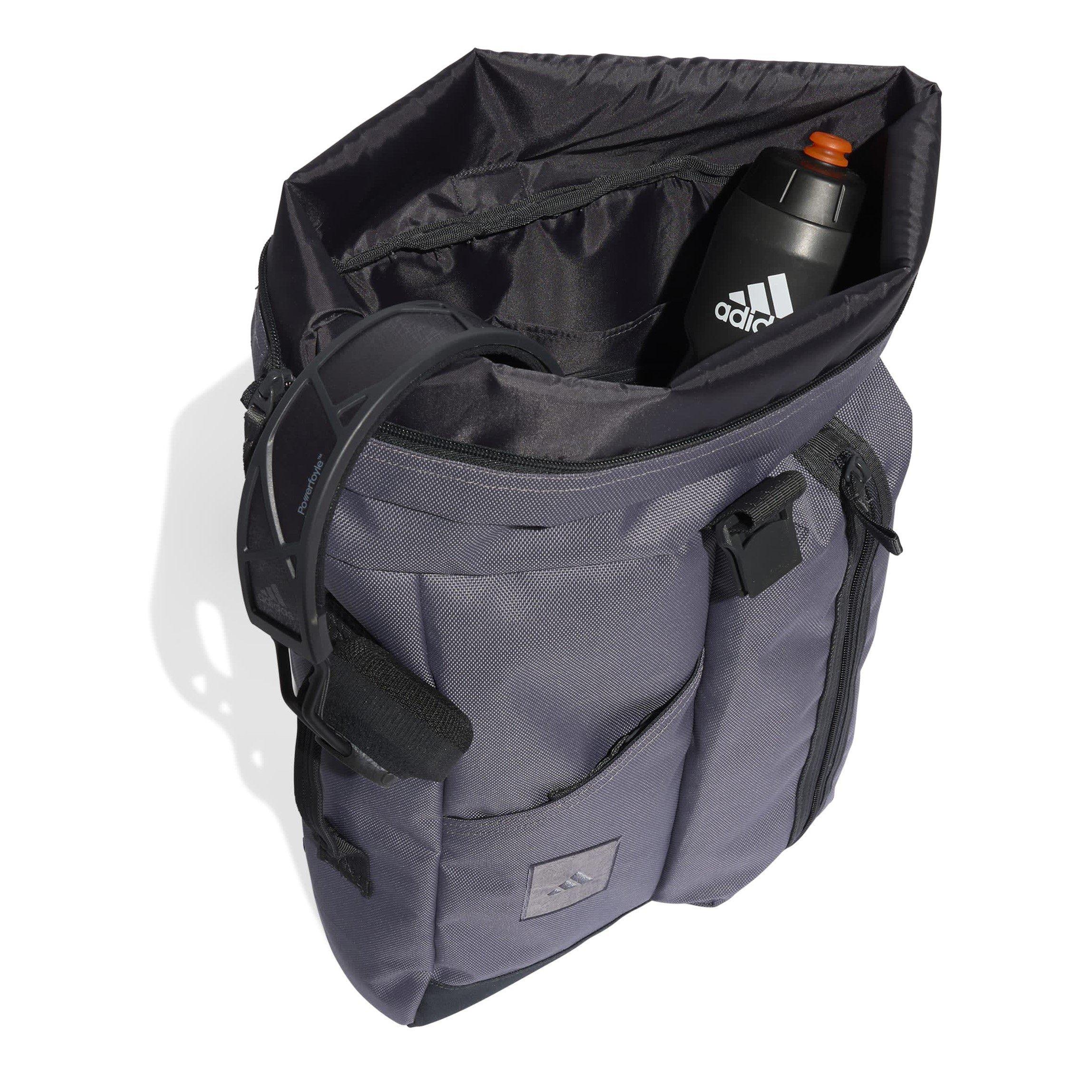 Trace Grey - adidas - Adults Utility Roll Backpack - 4