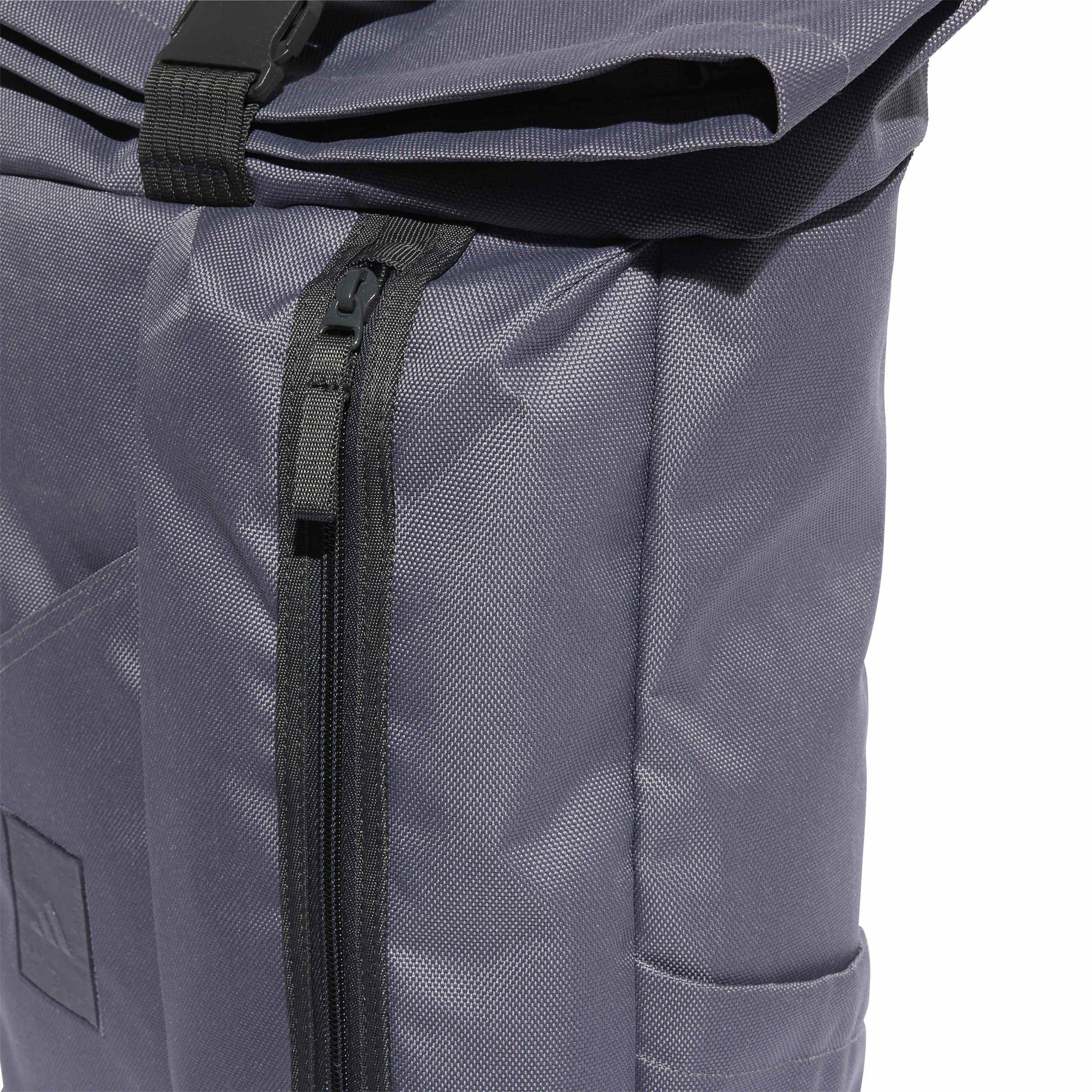 Trace Grey - adidas - Adults Utility Roll Backpack - 6