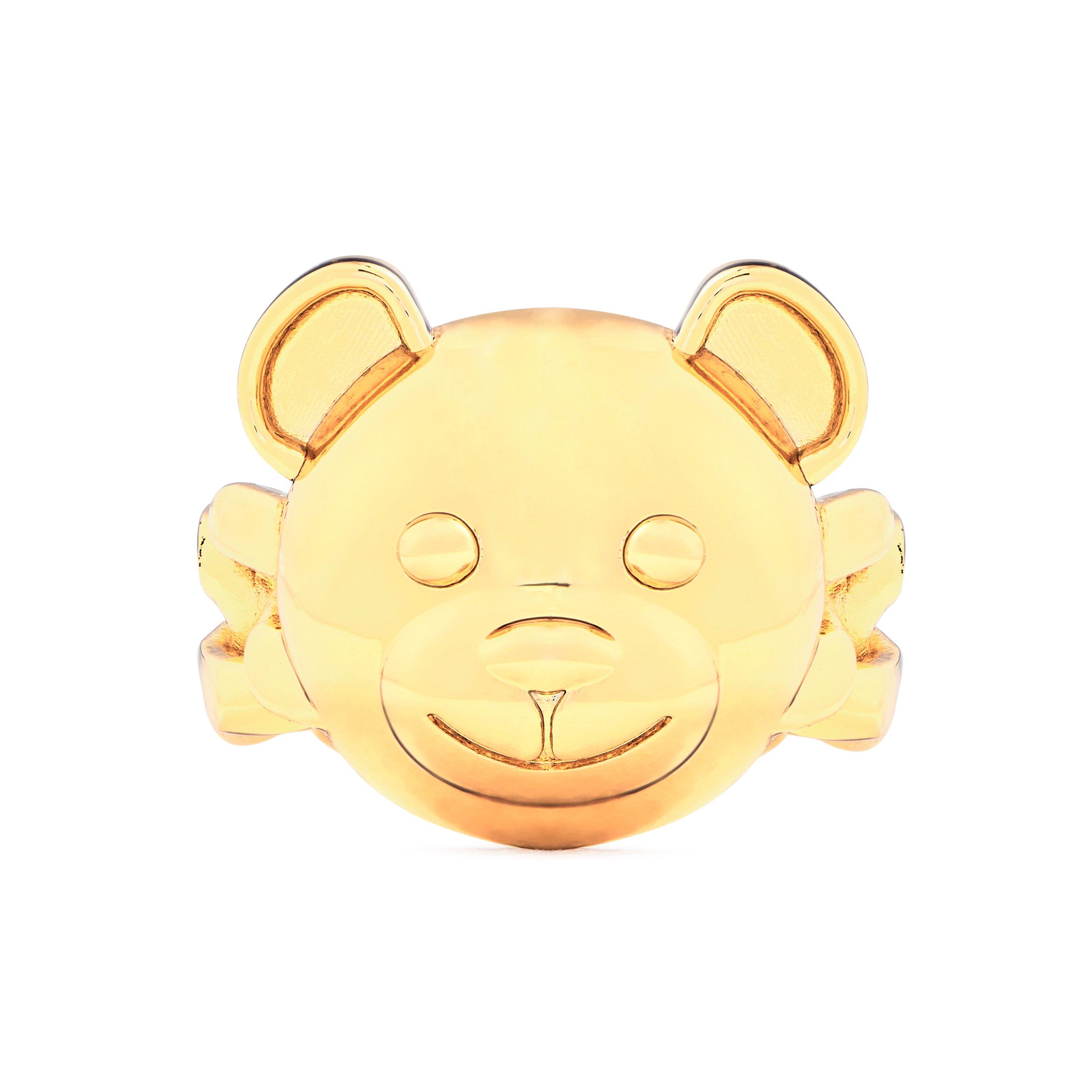 Gold A0606 - Moschino - Teddy Chain Ring - 1