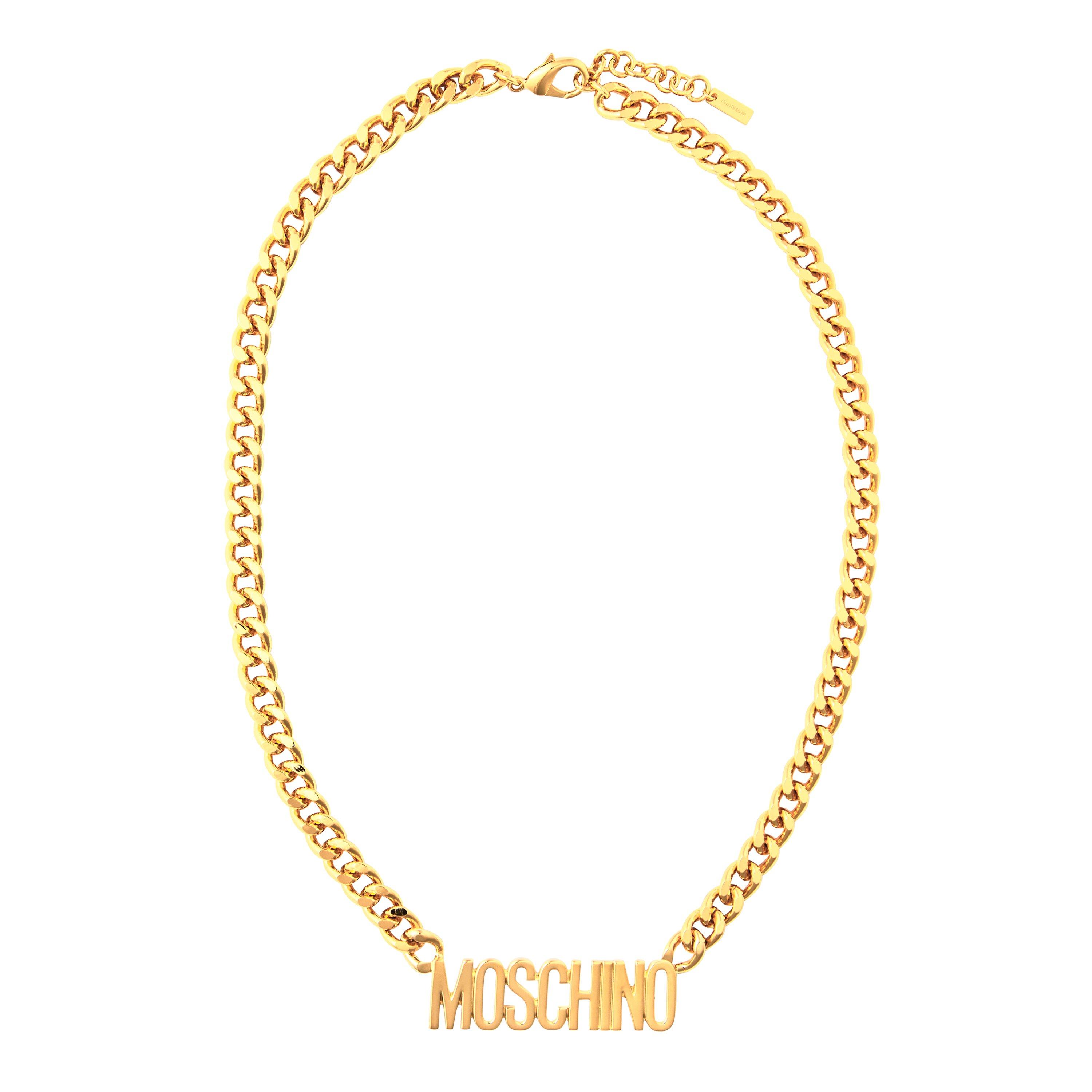 Gold A0606 - Moschino - Lettering Necklace - 3