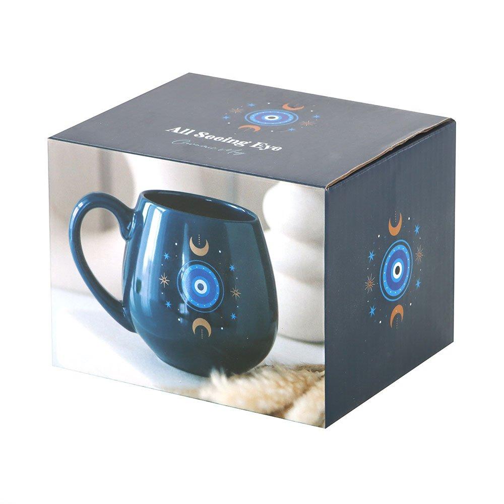 Blue - Something Different - All Seeing Eye Rounded Mug - 4