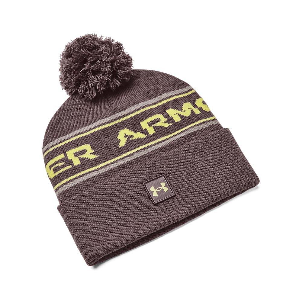 Grey - Under Armour - Halftime Pom Beanie - 1