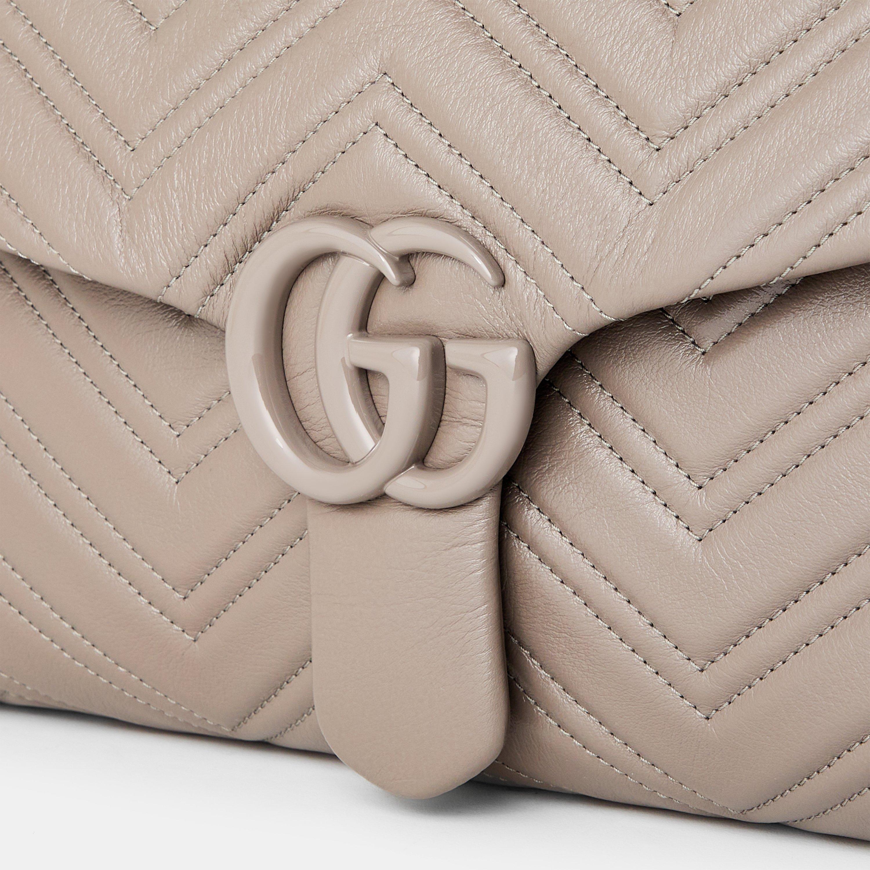 Dust Grey - Gucci - Women's Marmont XL Shoulder Bags - 4