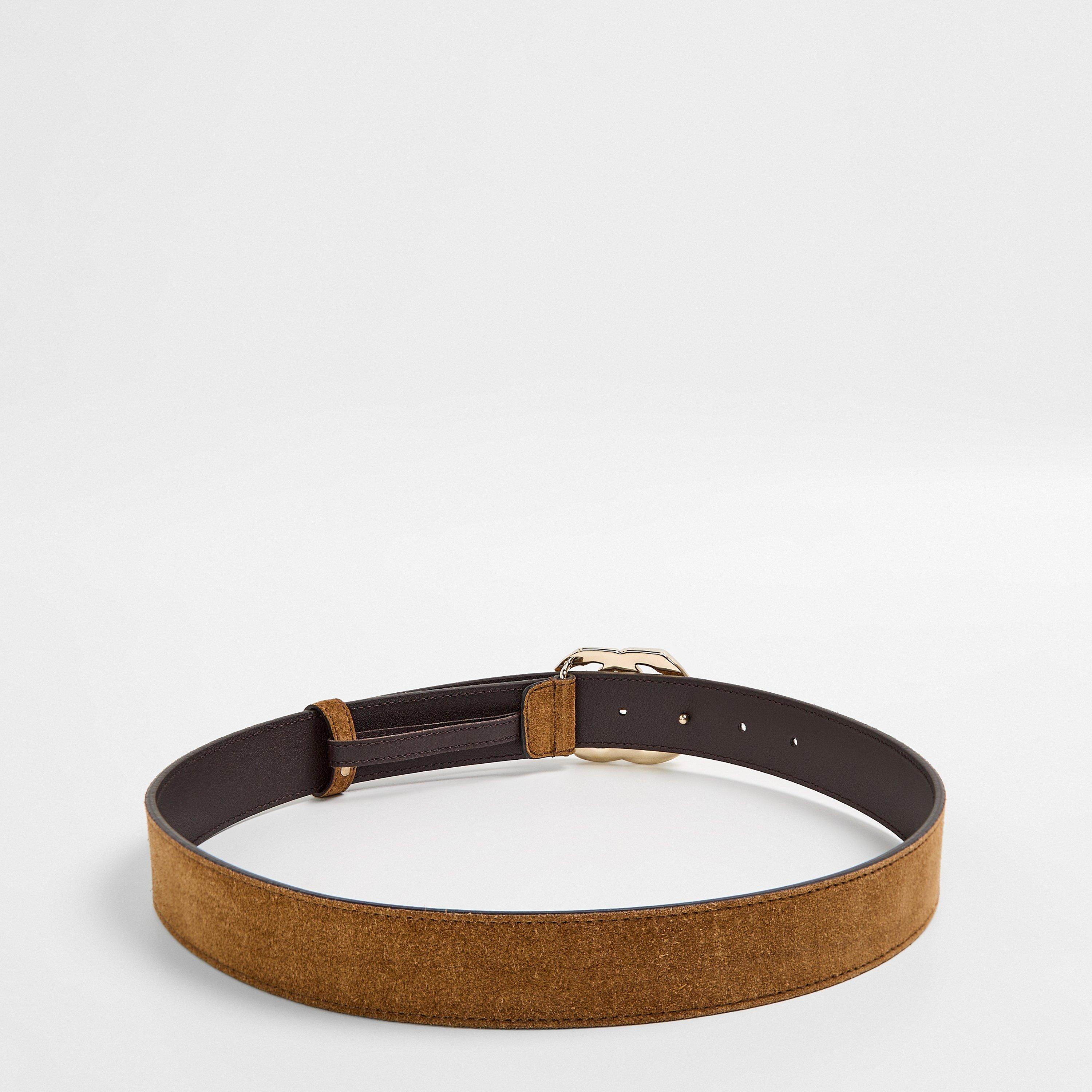 Pepper Brown - Gucci - Women's Bamboo Leather Belt - 2