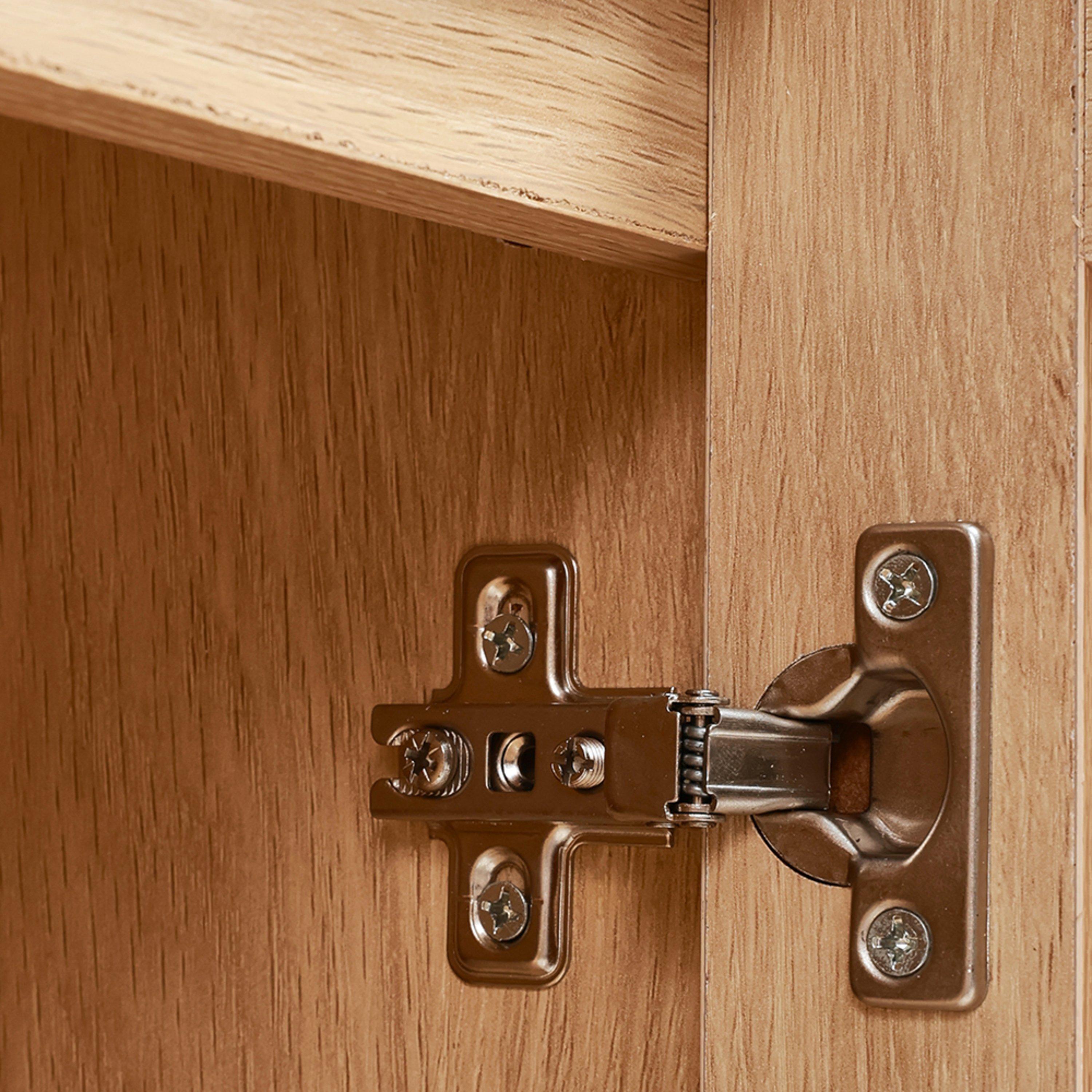 Brown - Kabinet UK - Wooden Sideboard with Double Woven Doors - 11