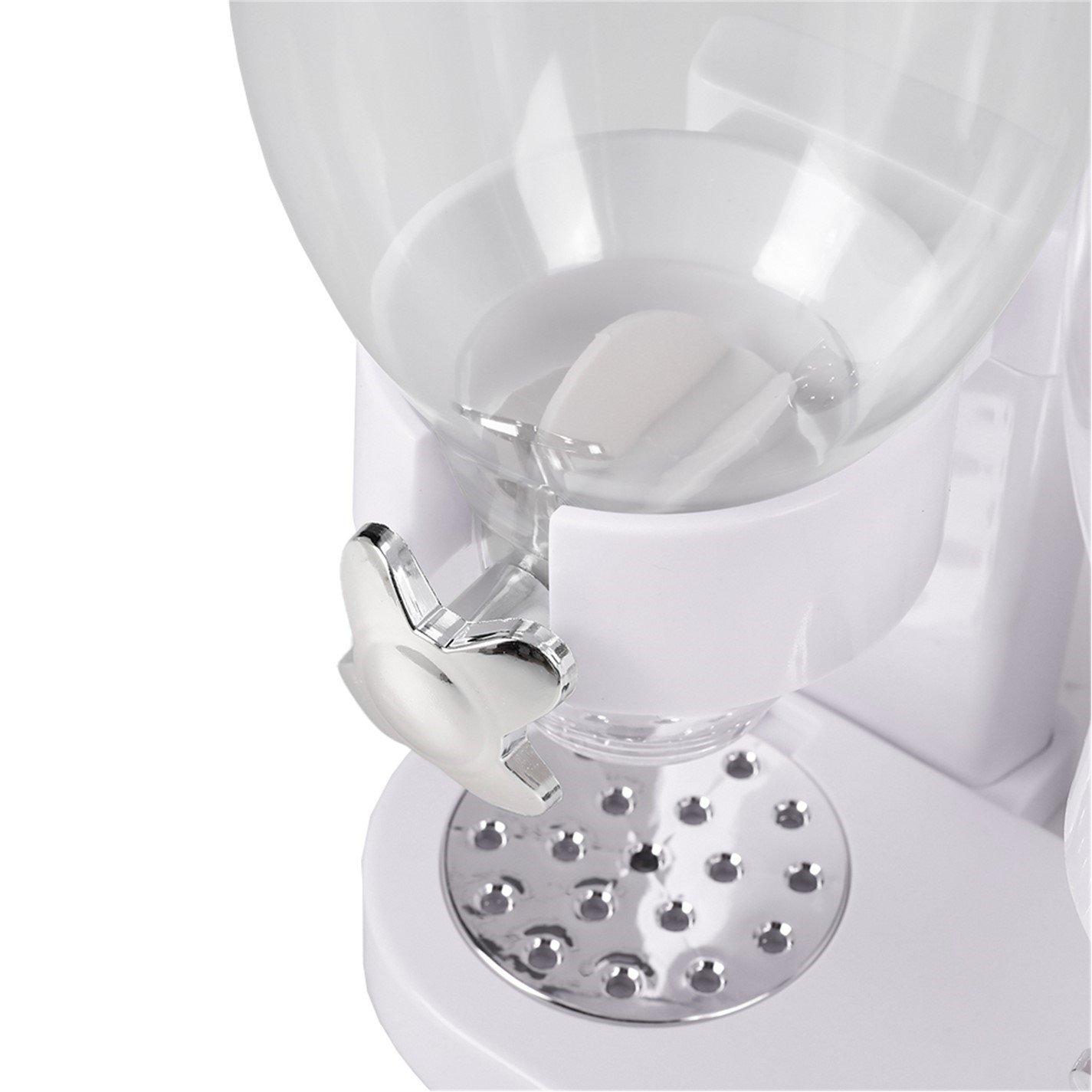 White - LIFE IDEAS - Transparent Food Dispenser with Rotating Knob - 4