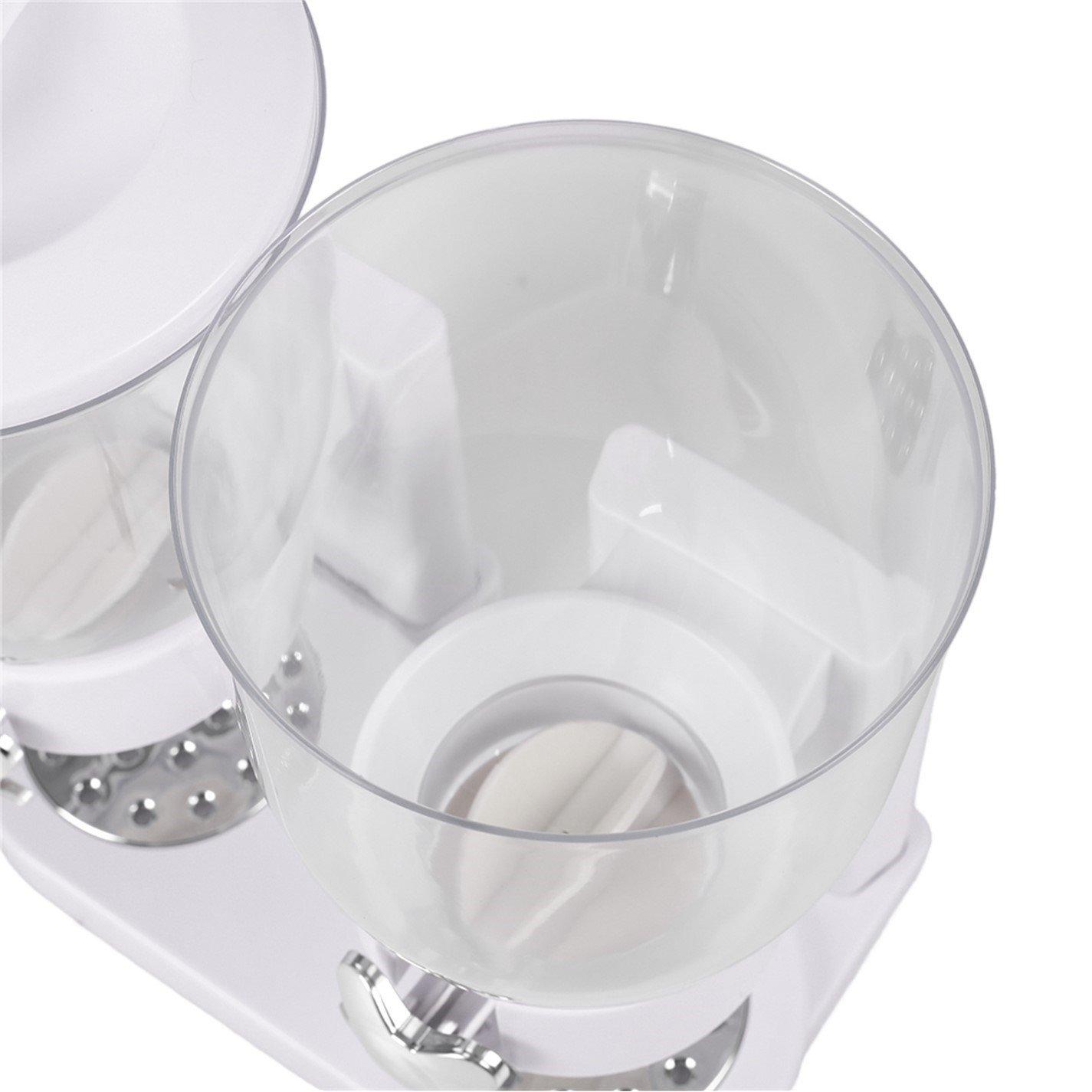 White - LIFE IDEAS - Transparent Food Dispenser with Rotating Knob - 5