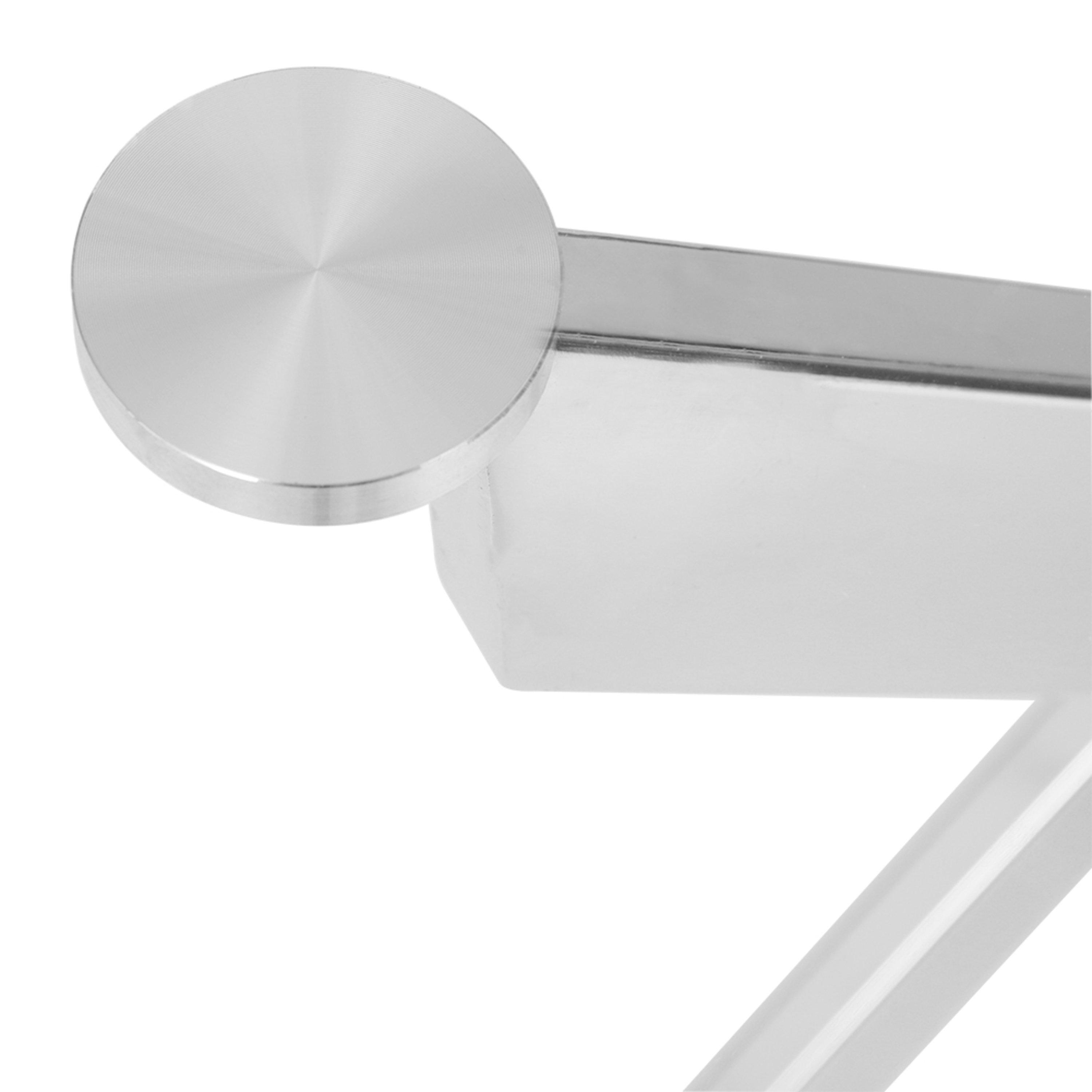 Transparent - Kabinet UK - Rectangular Tempered Glass Table with Chrome Legs - 8