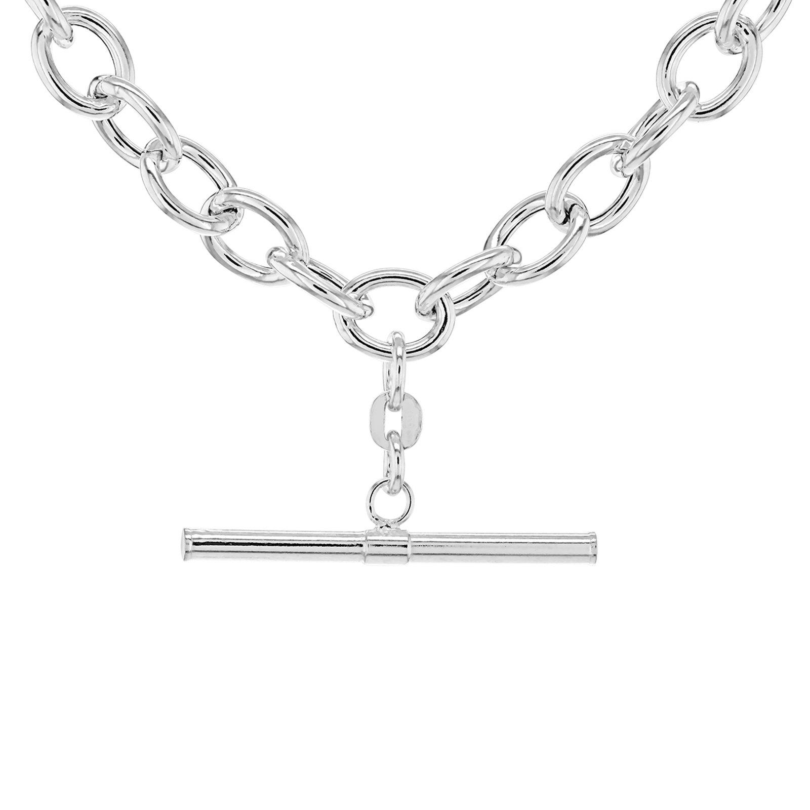 Sterling Silver - Be You - Sterling Silver T-Bar Belcher Chain Necklace - 1