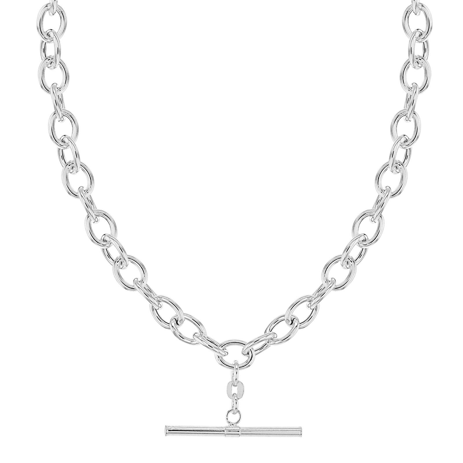 Sterling Silver - Be You - Sterling Silver T-Bar Belcher Chain Necklace - 2