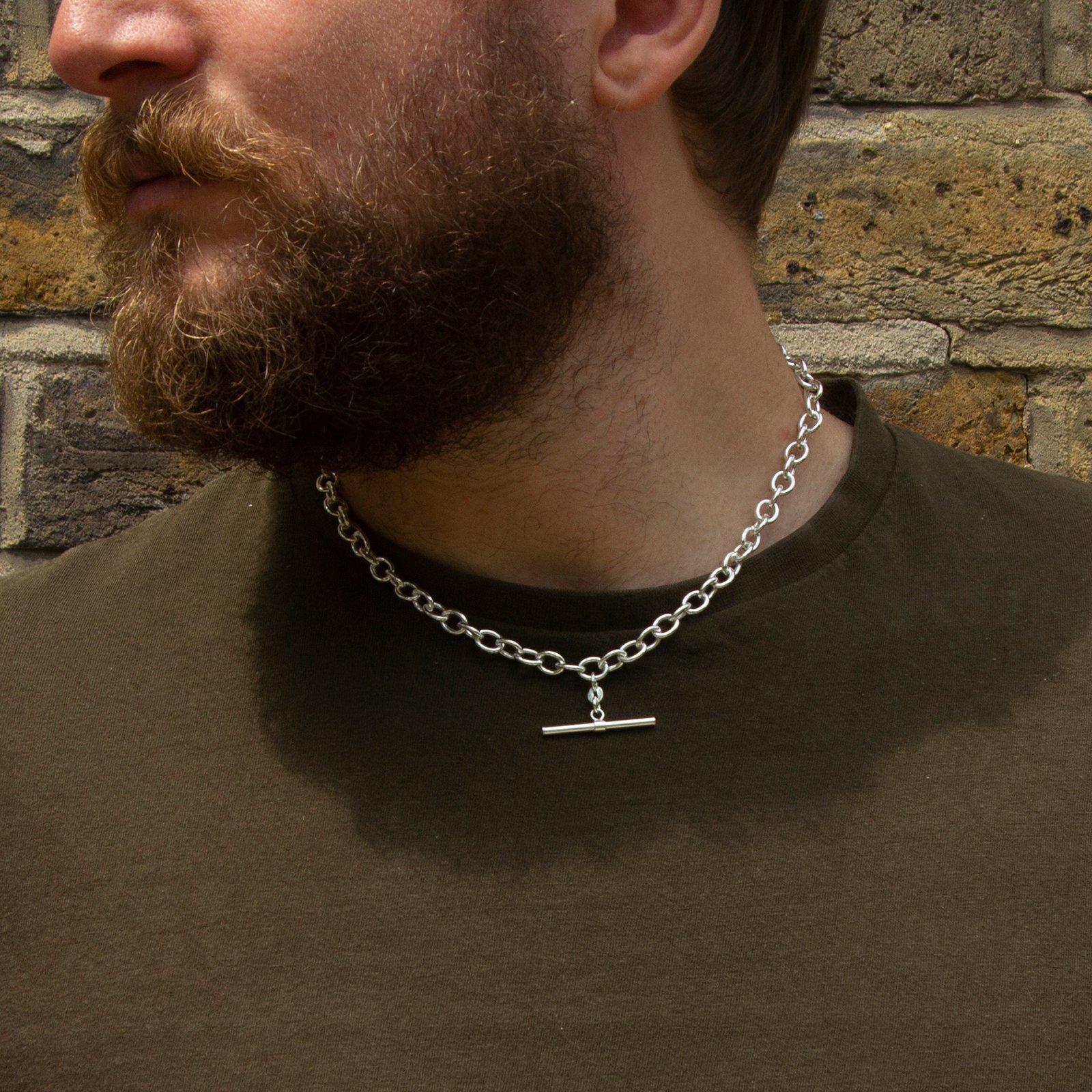 Sterling Silver - Be You - Sterling Silver T-Bar Belcher Chain Necklace - 4