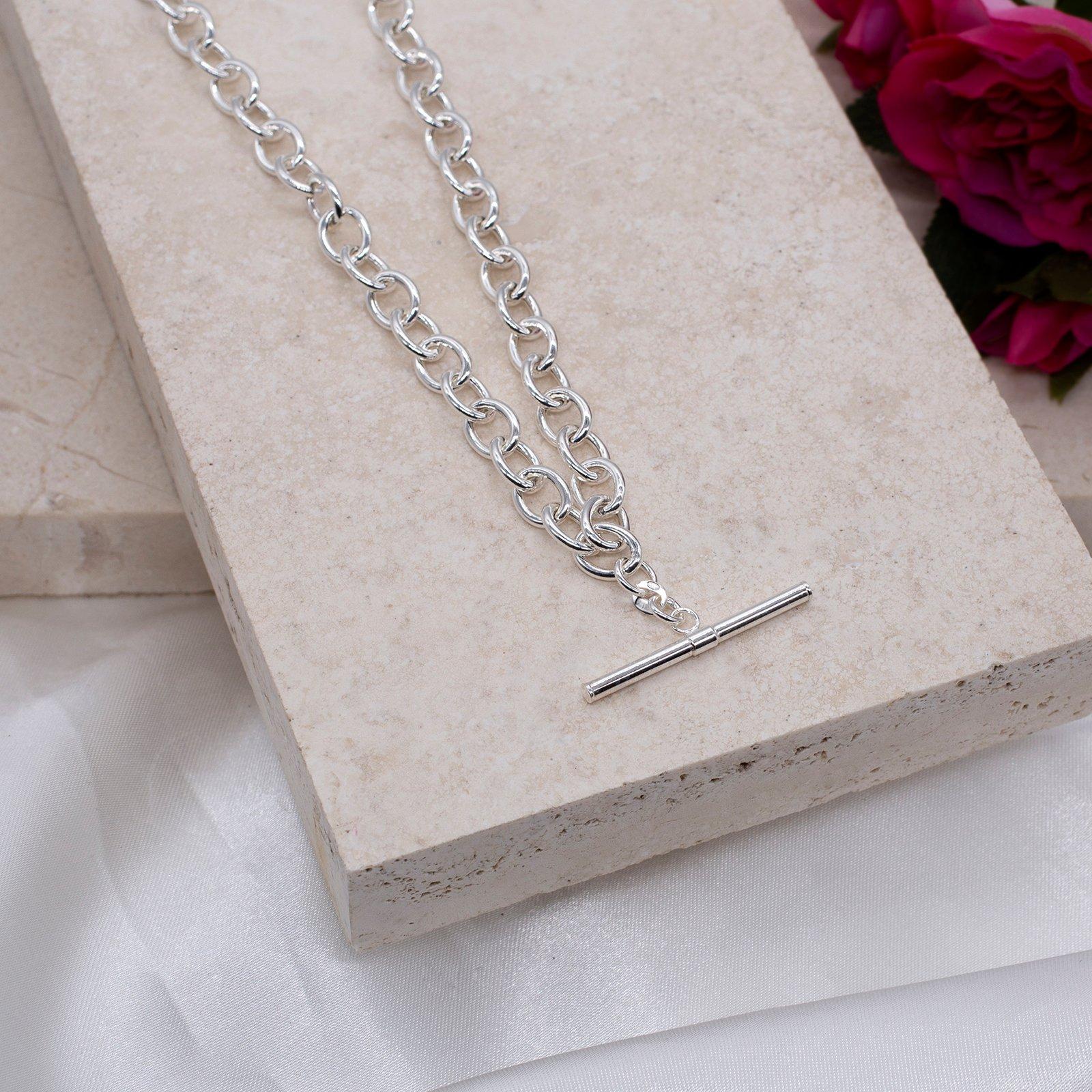 Sterling Silver - Be You - Sterling Silver T-Bar Belcher Chain Necklace - 5