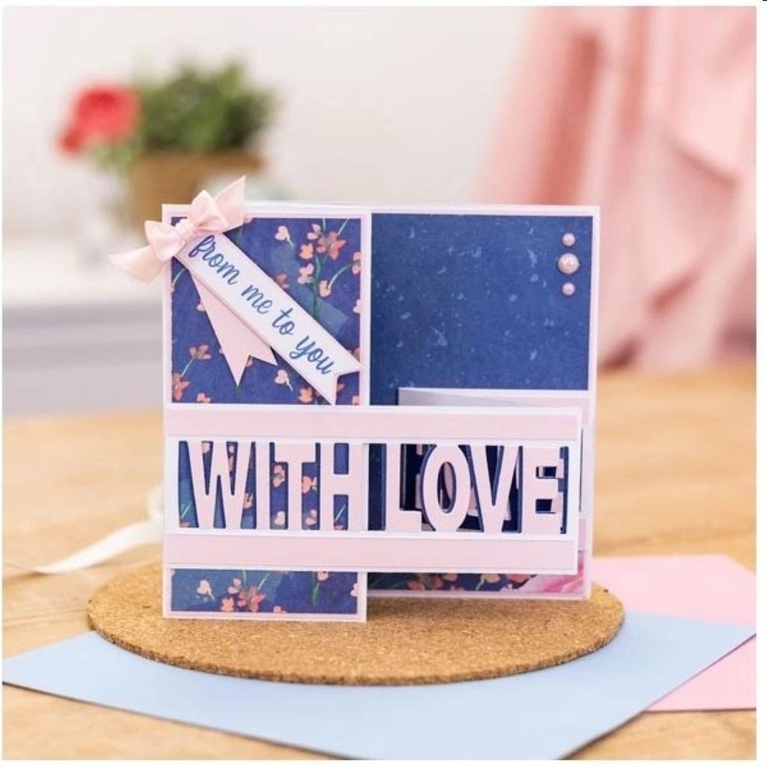 Multi - Crafters Companion - With Love From All Of Us Stamp & Die Set - 2