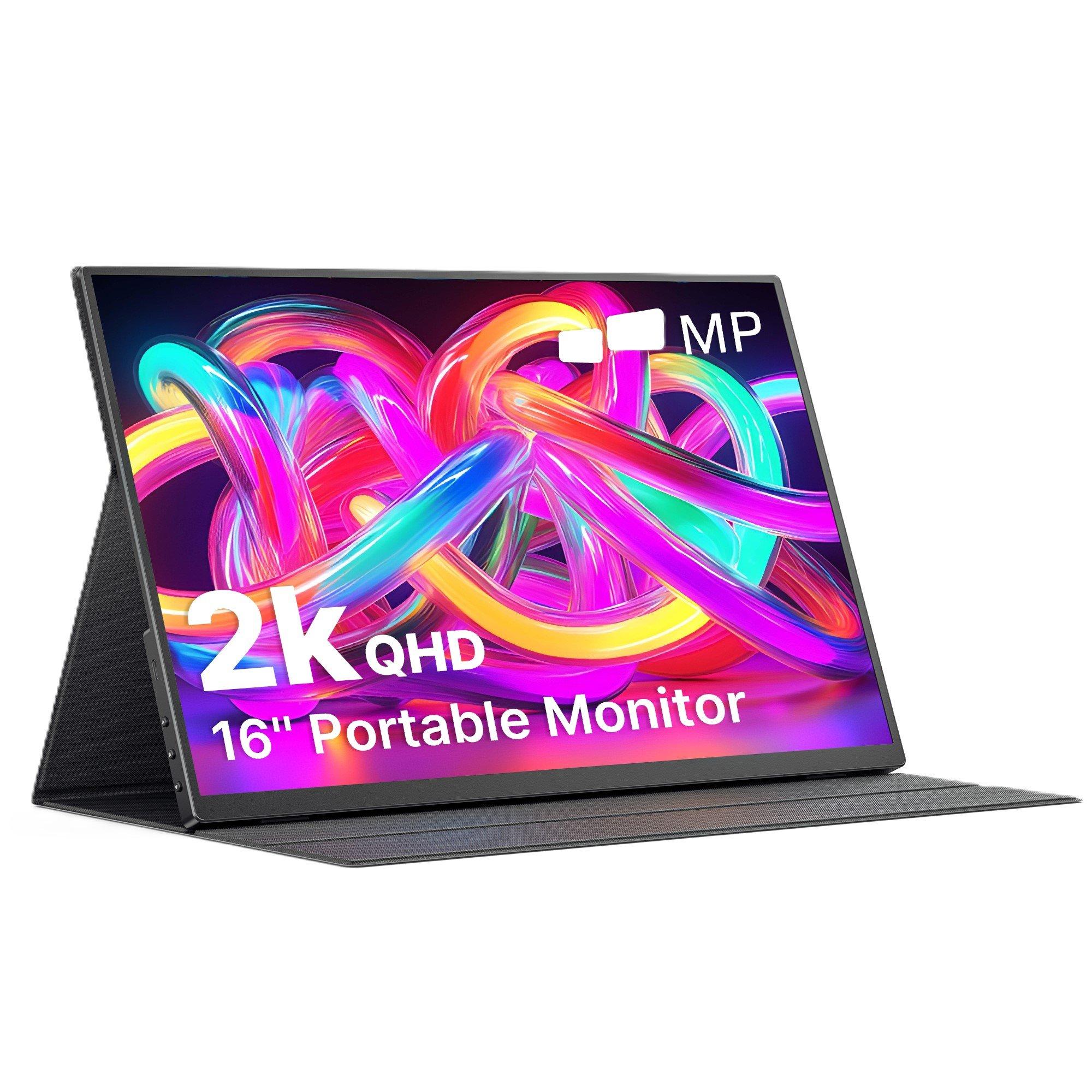 Black - MobilePixel - Mobile Pixel 16 Fold 2.5K QHD Portable USB-C Monitor - 2