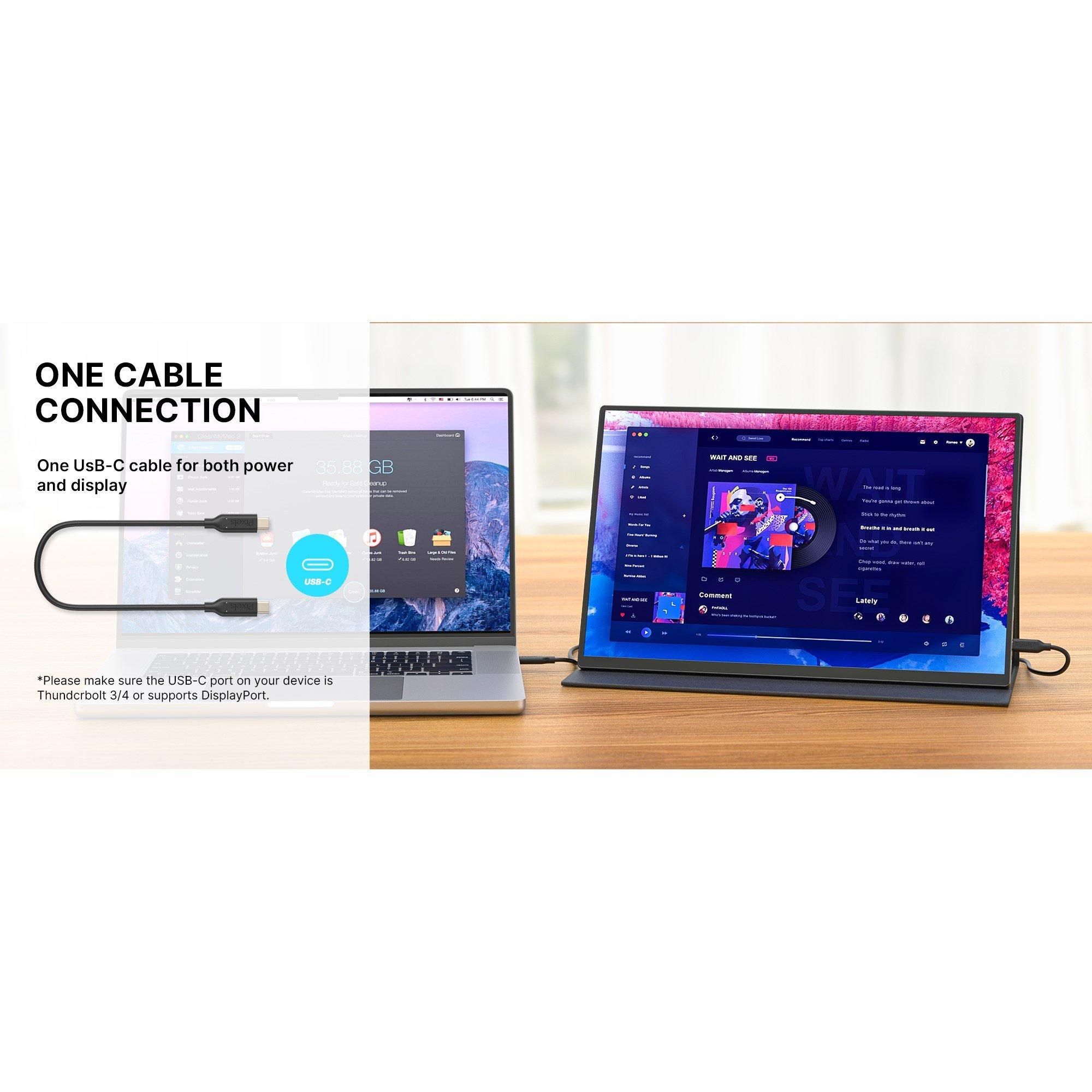 Black - MobilePixel - Mobile Pixel 16 Fold 2.5K QHD Portable USB-C Monitor - 6