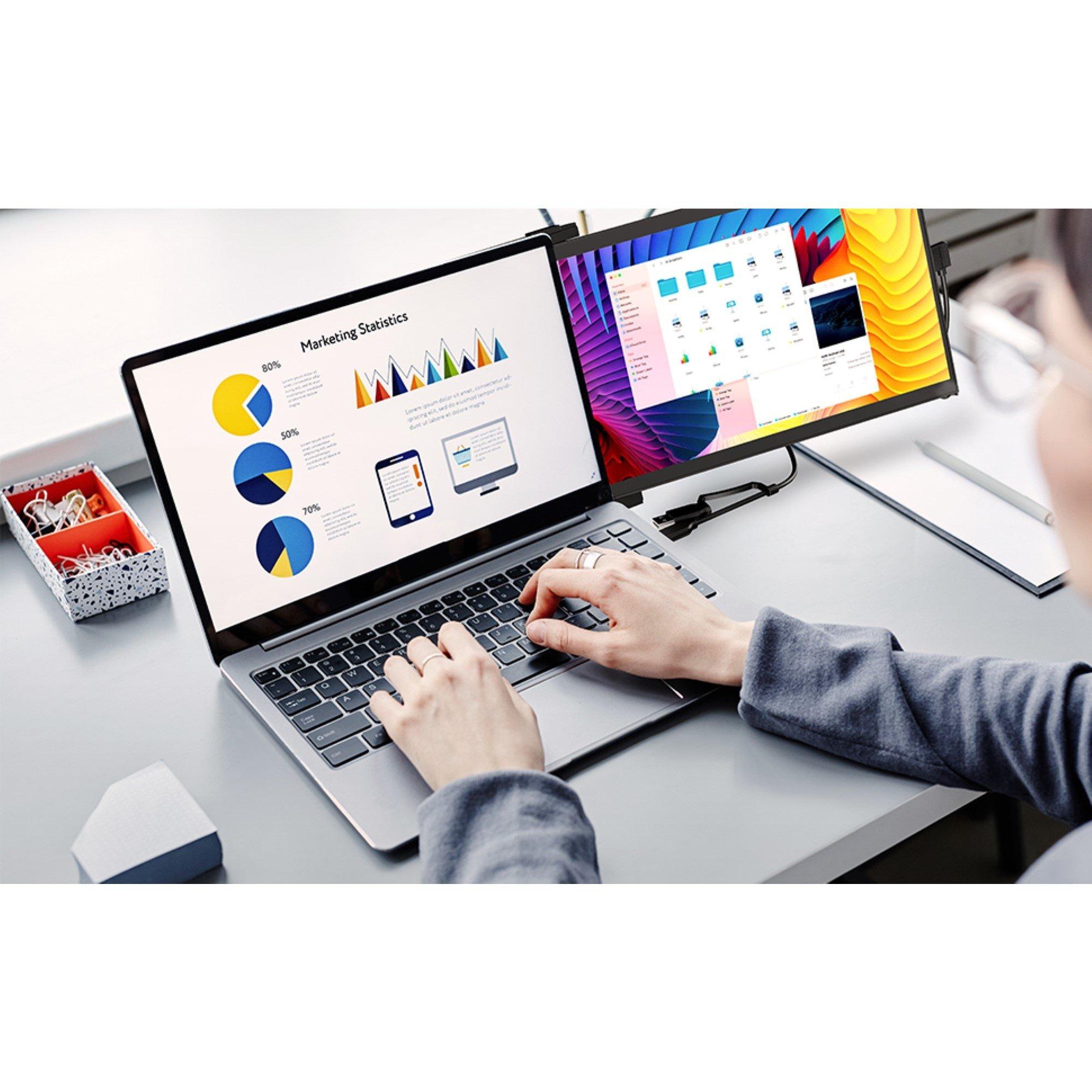 Black - MobilePixel - Mobile Pixels DUEX Max DS 14 IPS Full HD Portable USB-C Monitor - 4