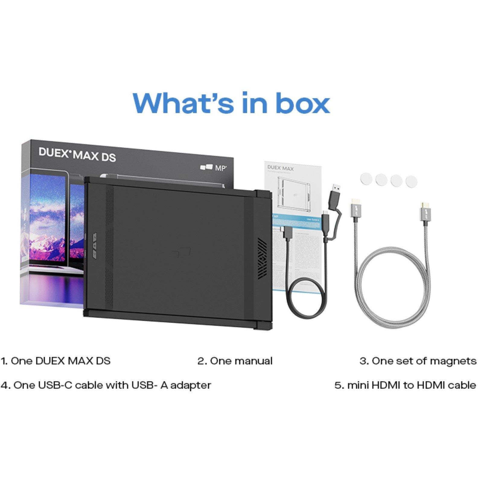 Black - MobilePixel - Mobile Pixels DUEX Max DS 14 IPS Full HD Portable USB-C Monitor - 5