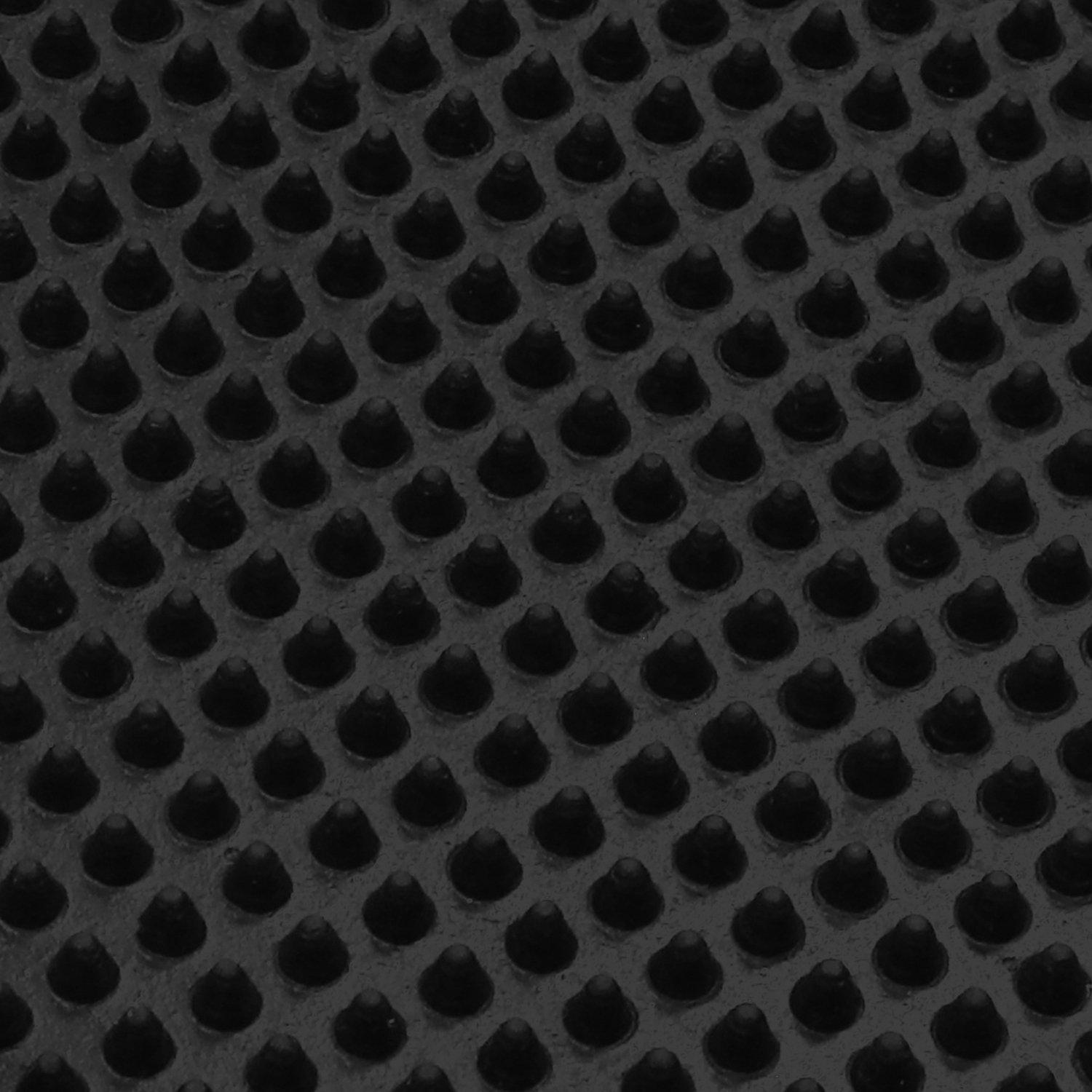 Black - JVL - Orion Rubber Scraper Medium Doormat - 4