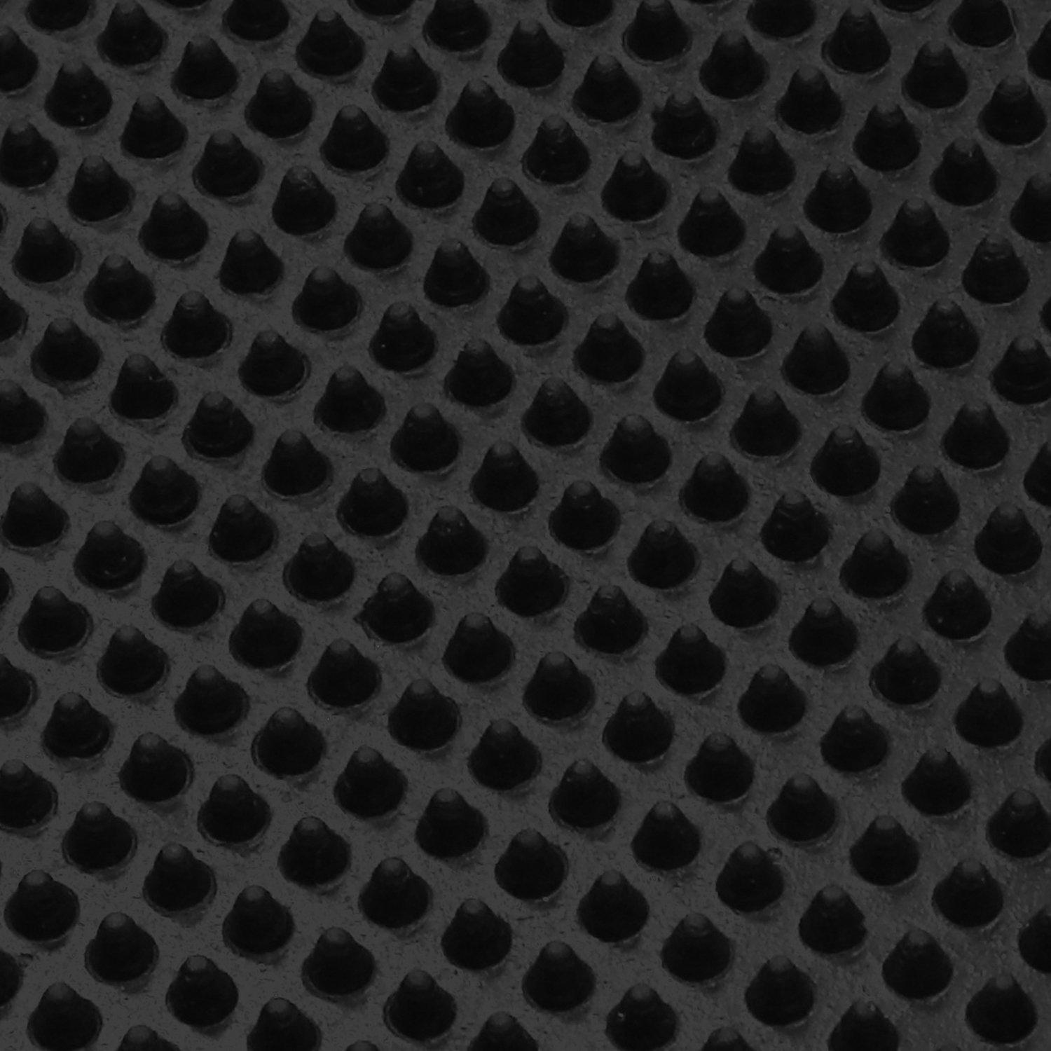 Black - JVL - Orion Rubber Scraper Large Doormat - 4