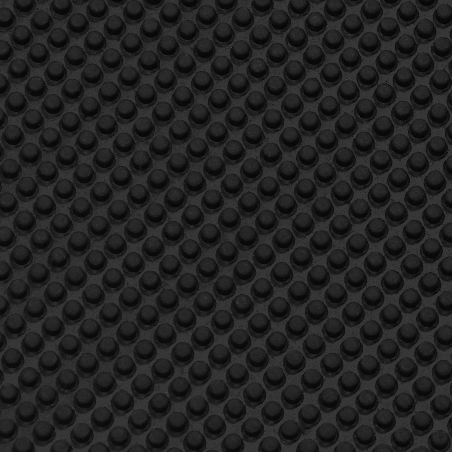 Black - JVL - Foliage Rubber Scraper Doormat - 4