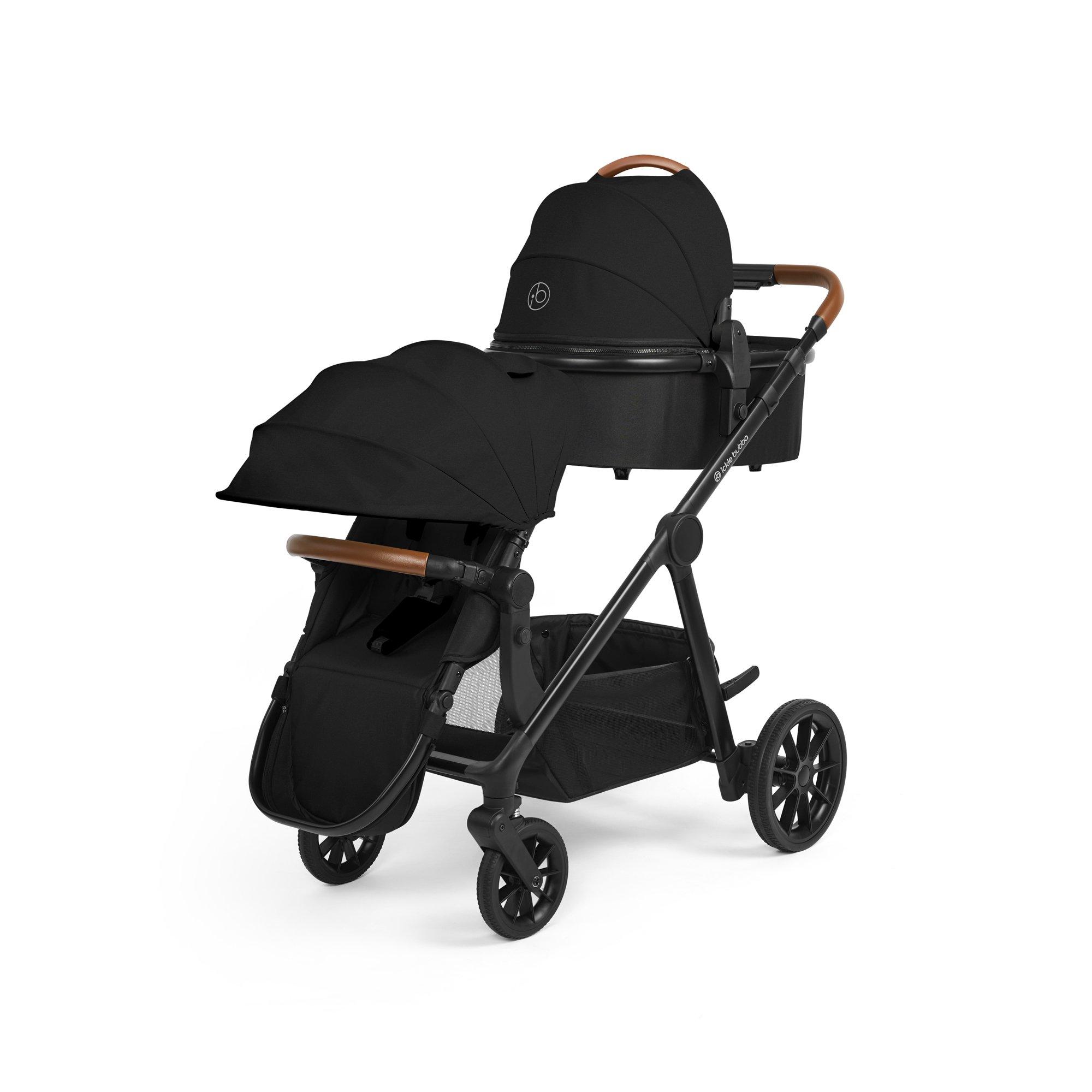 Black/Black/Tan - Ickle Bubba - Virgo Single to Double Travel System - 2