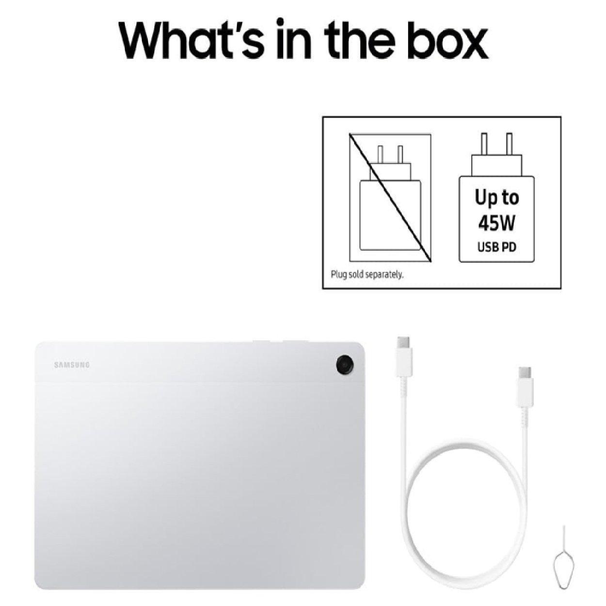 Silver - Samsung - Galaxy Tab A11+ 11 Tablet - 128 GB - 5