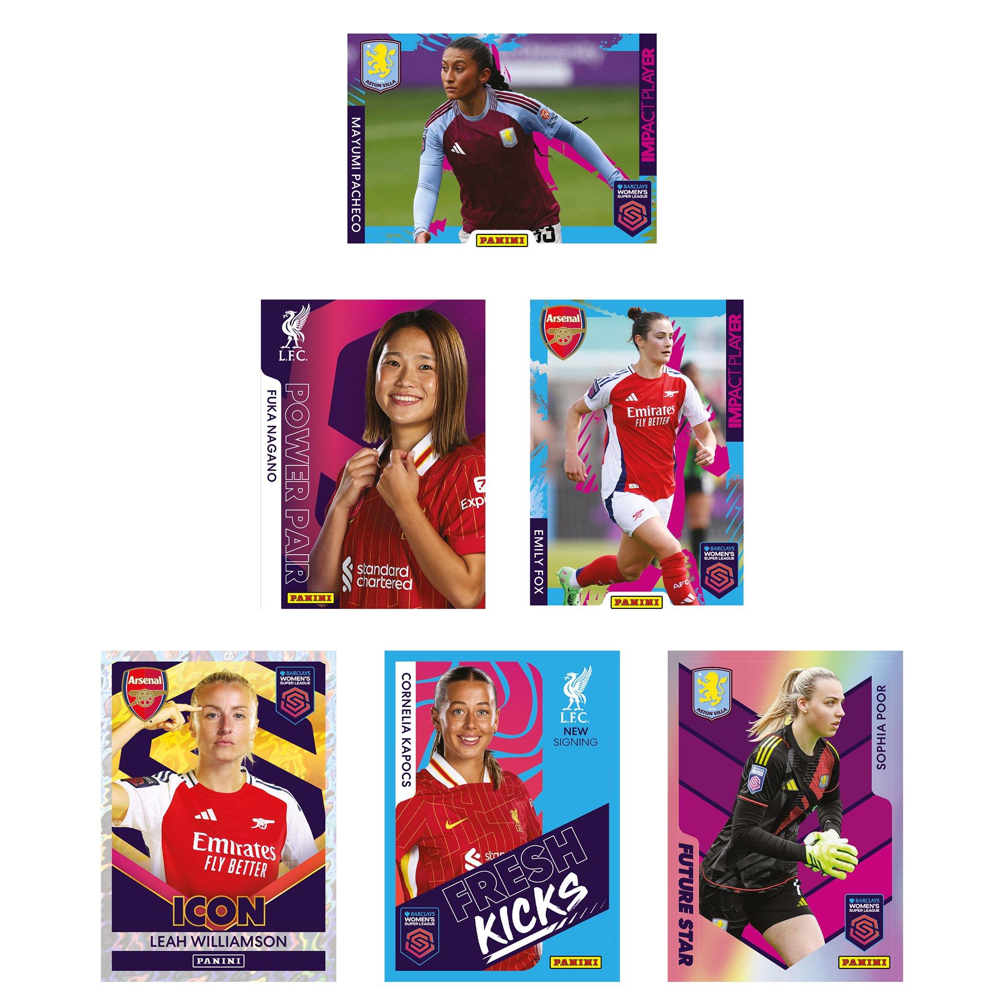 5 Aufkleber - Panini - Barclays Women's Super League Official Sticker Collection 2025 - Packs - 6