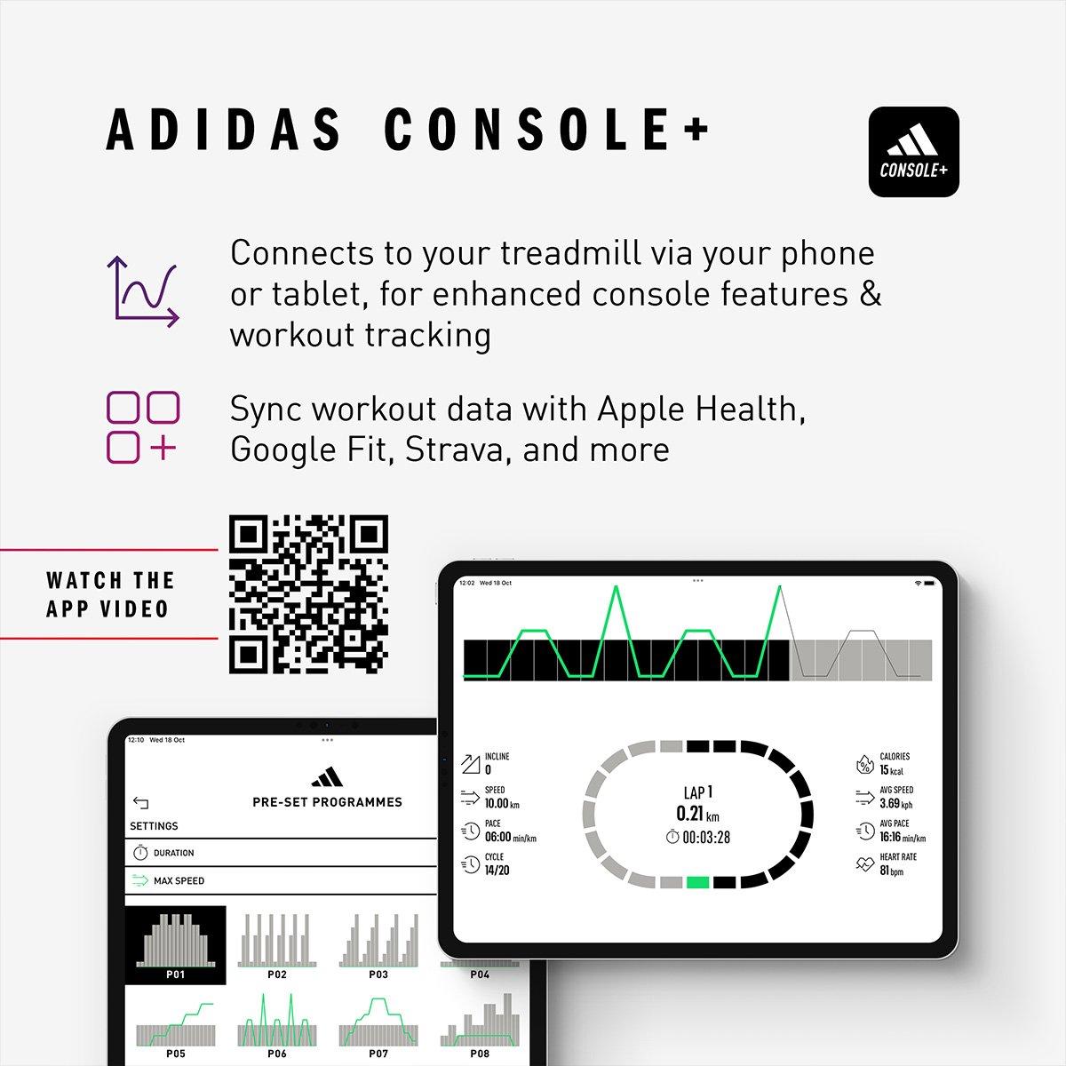 Black - adidas - adidas T-25 Treadmill - 11