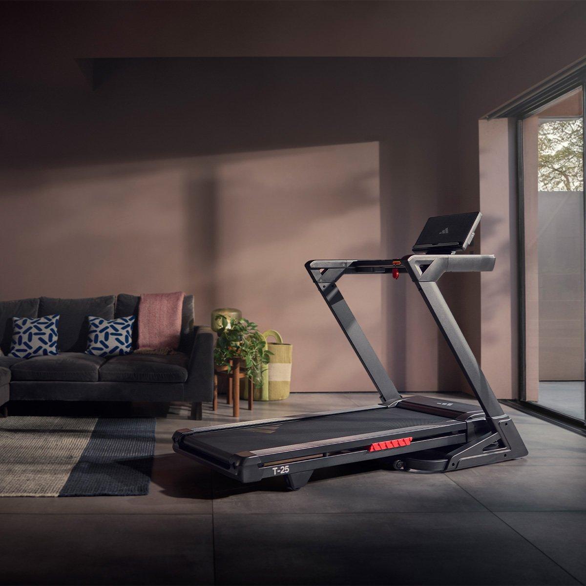 Black - adidas - adidas T-25 Treadmill - 12