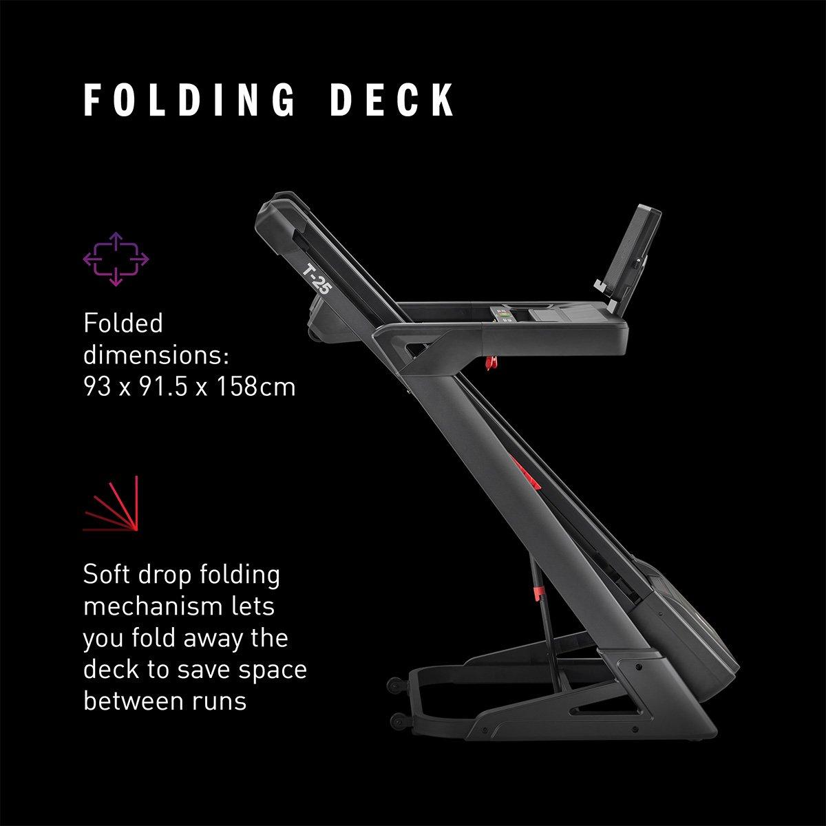 Black - adidas - adidas T-25 Treadmill - 7