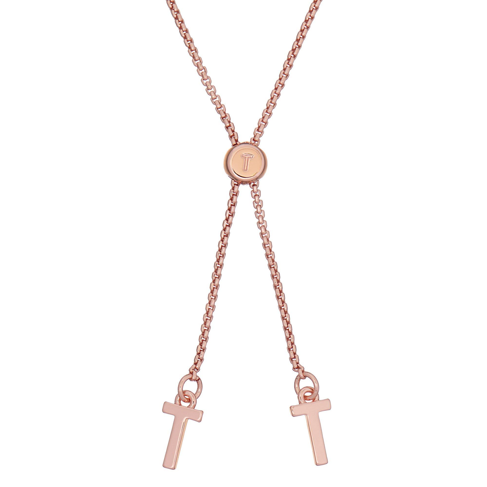 Pink Gold/Cryst - Ted Baker - GISELO Gem Button Adjustable Bracelet For Women - 2