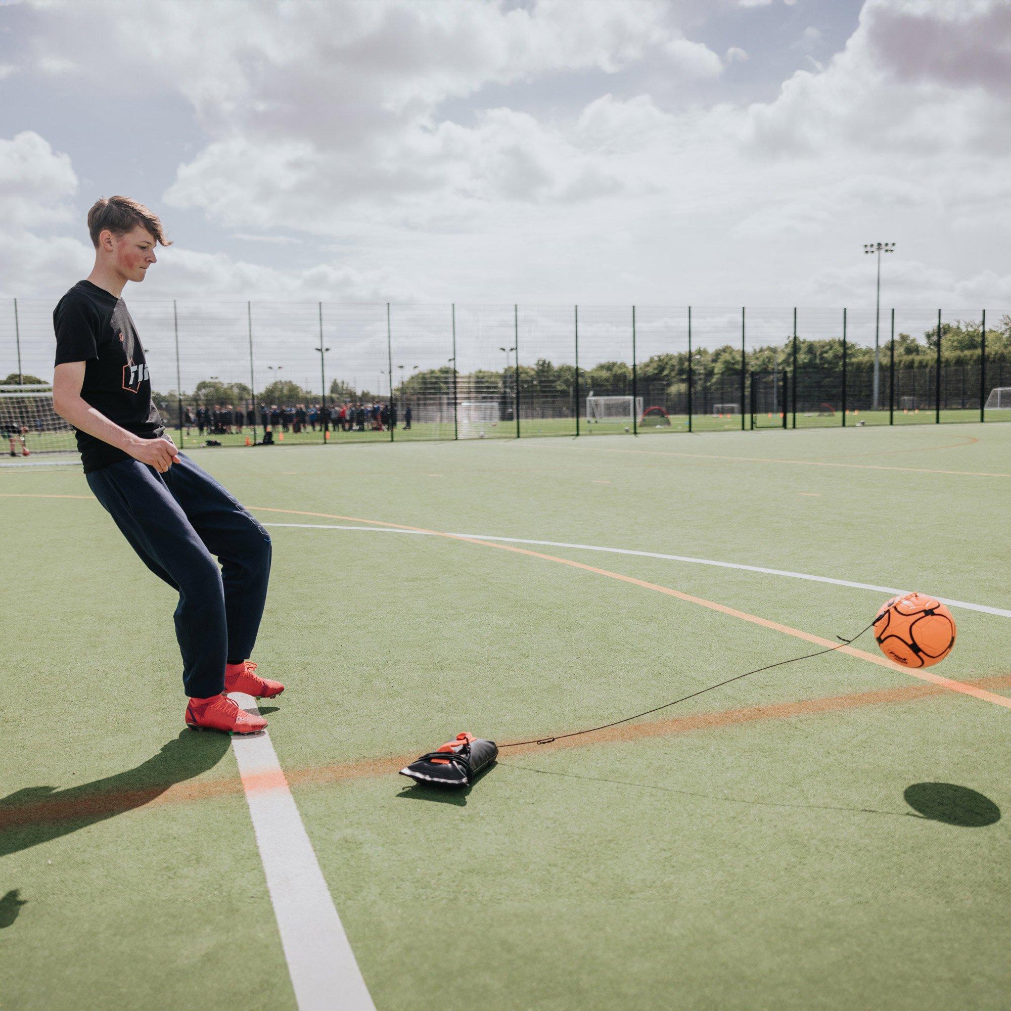 Black & Orange - Football Flick - Urban Return Size Ball 5 - 5