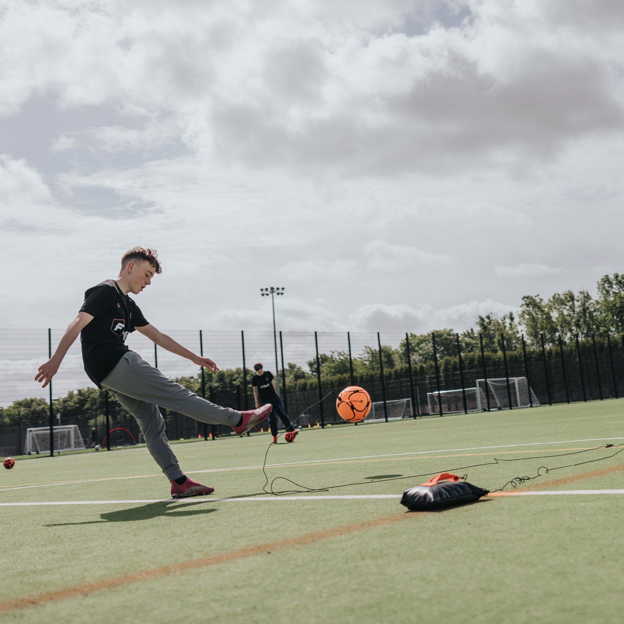 Black & Orange - Football Flick - Urban Return Size Ball 5 - 7