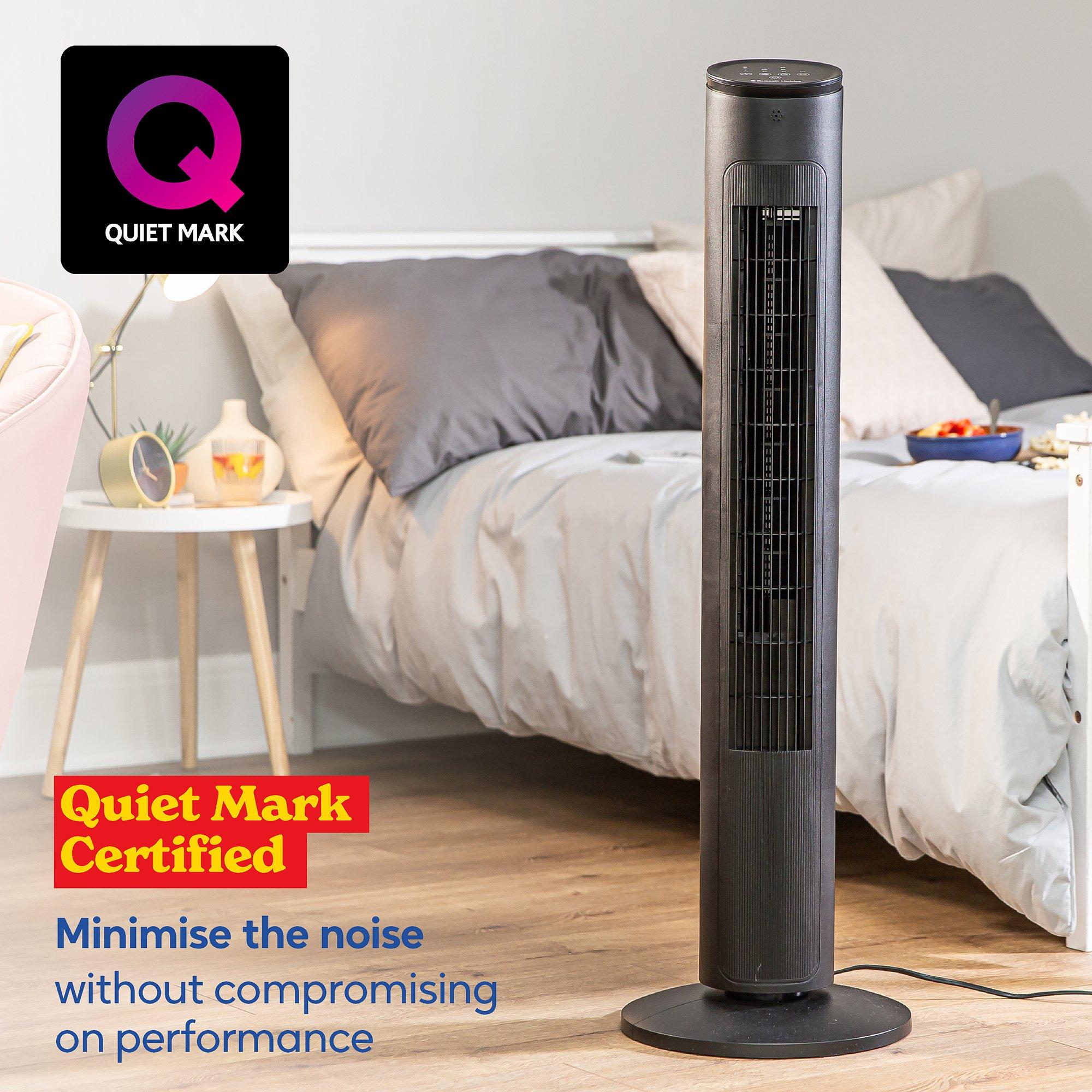 Black - Russell Hobbs - RHTWR3SB Premium Tower Fan in Black - 4