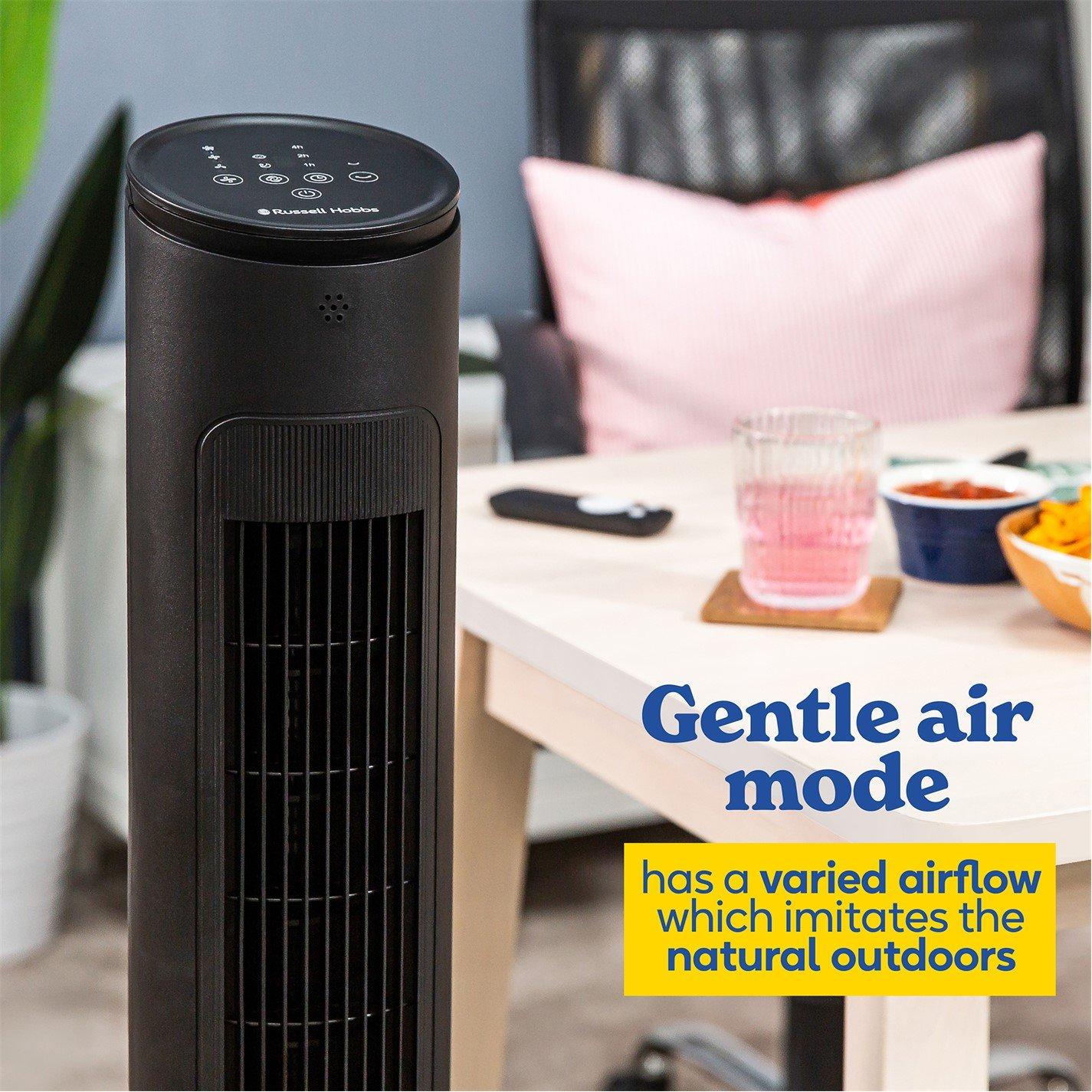 Black - Russell Hobbs - RHTWR3SB Premium Tower Fan in Black - 7