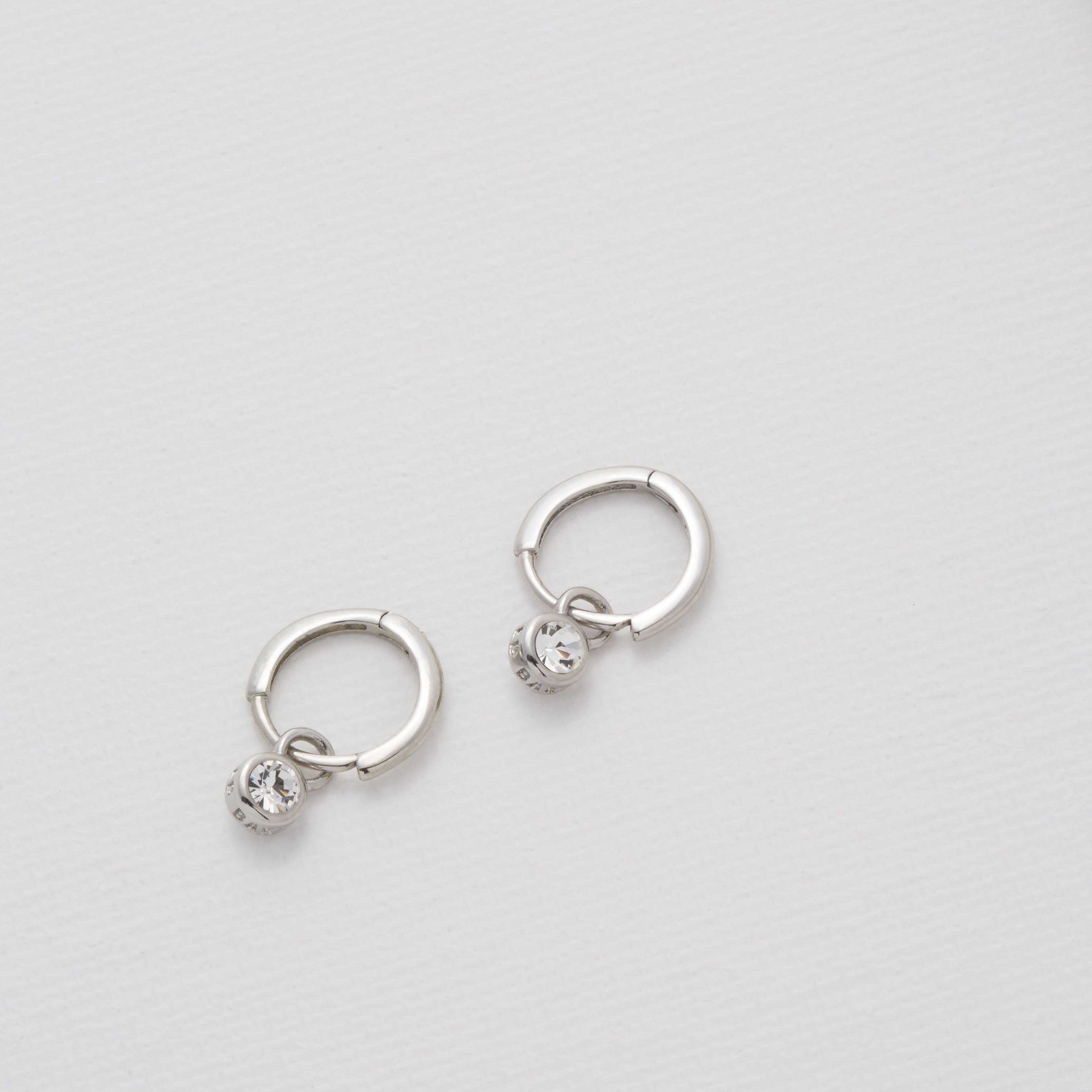 Zilver/Kristal - Ted Baker - Sinalaa Crystal Huggie Earrings - 4