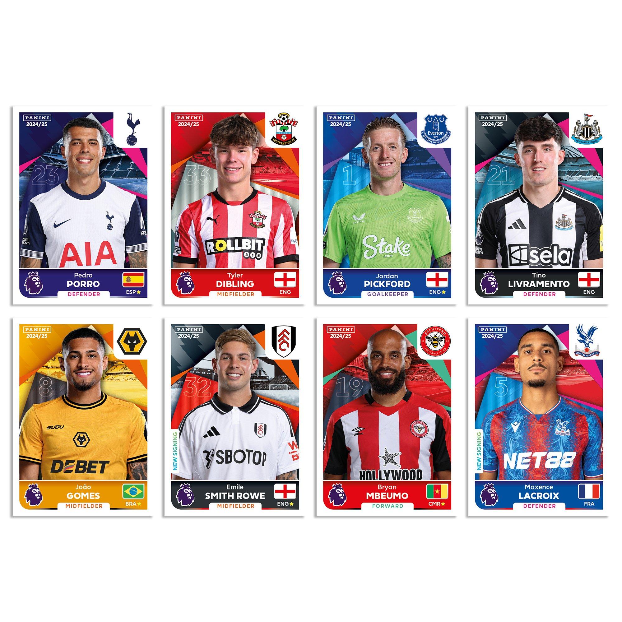 5 stickers - Panini - Premier League 2024 2025 Stickers Box - 7
