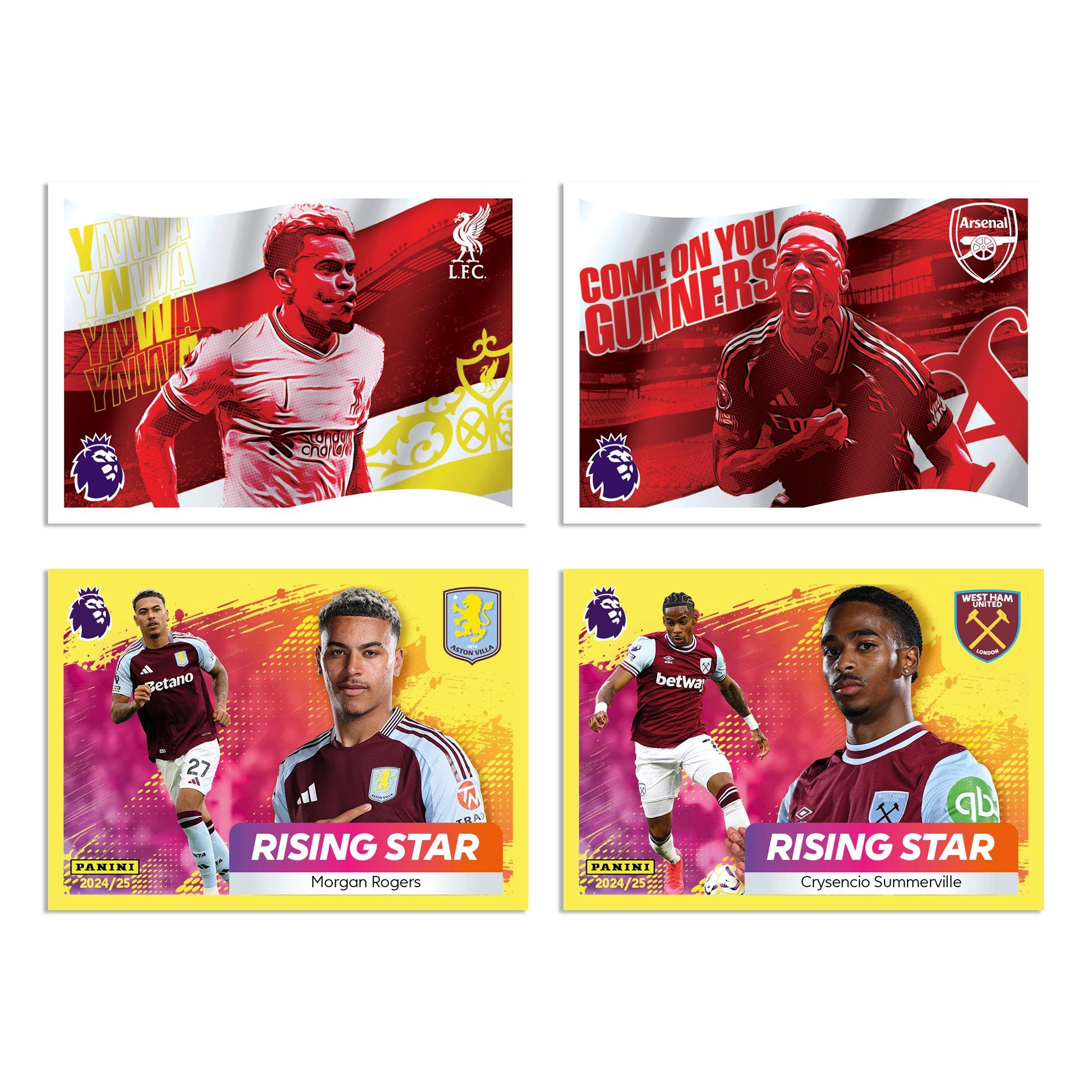 Méga ensemble - Panini - Premier League 2024/25 Sticker Pack Card Games - 9