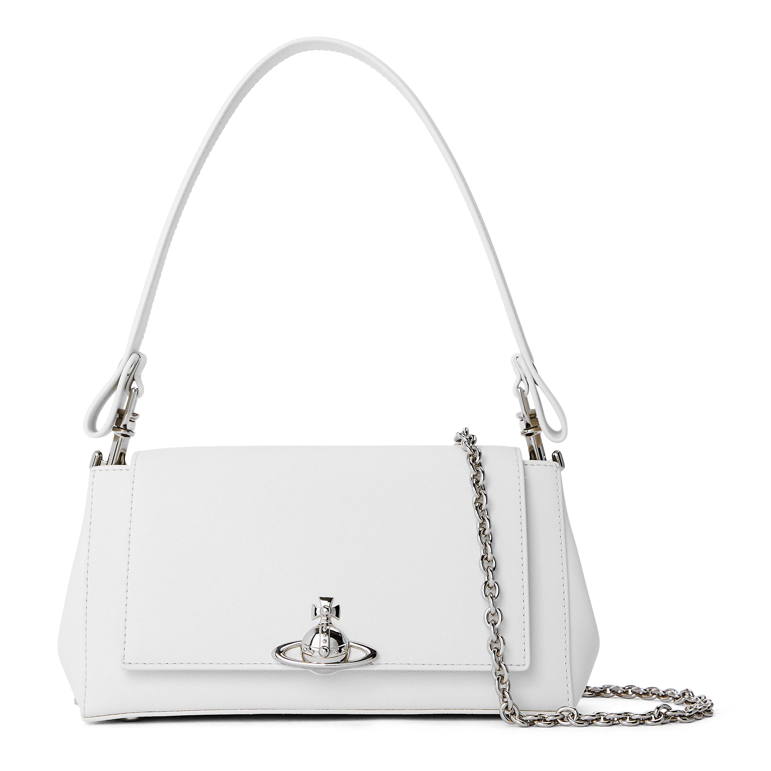 Vivienne Westwood Womens Hazel Medium Shoulder Bag - White