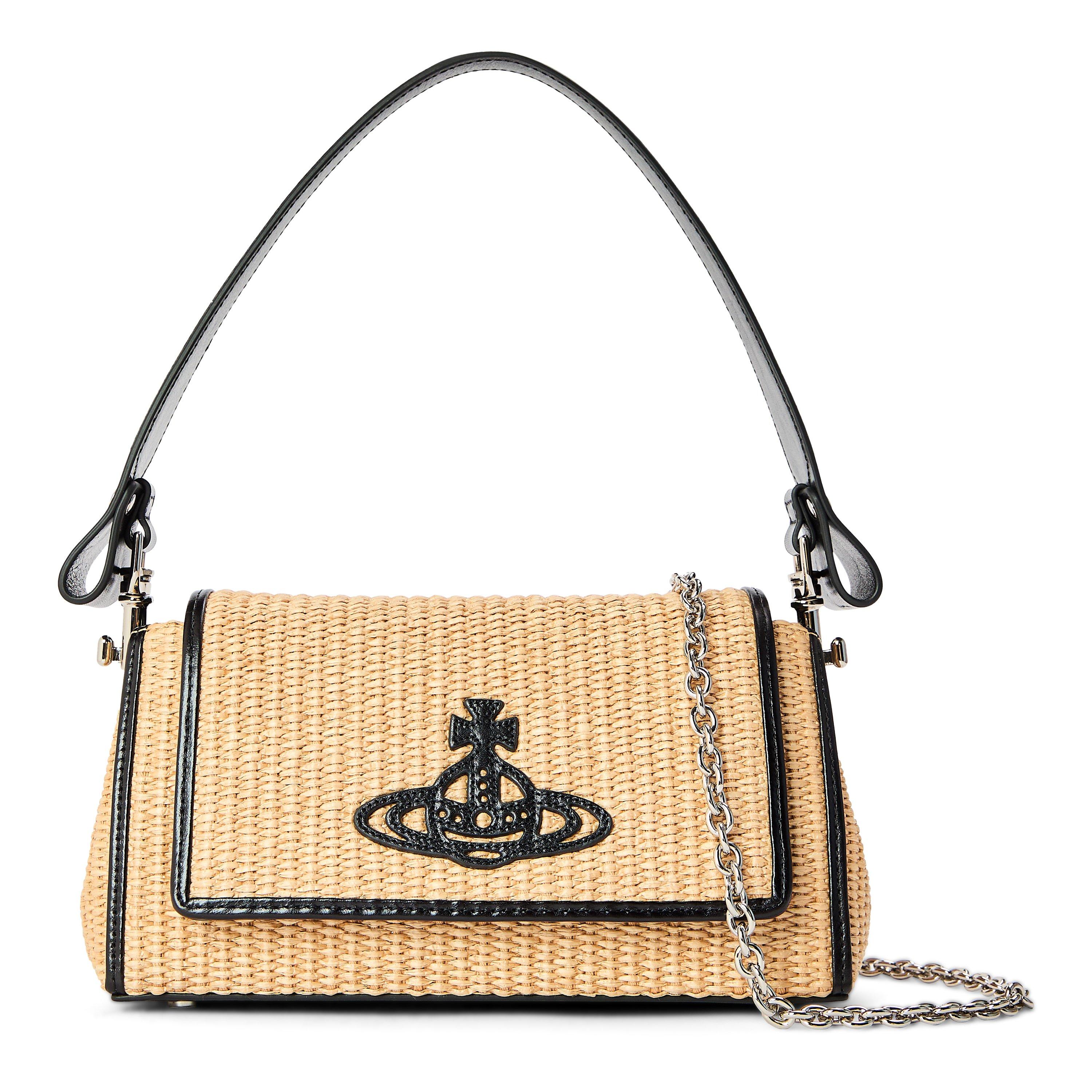 Vivienne Westwood Womens Hazel Medium Shoulder Bag - NATURAL