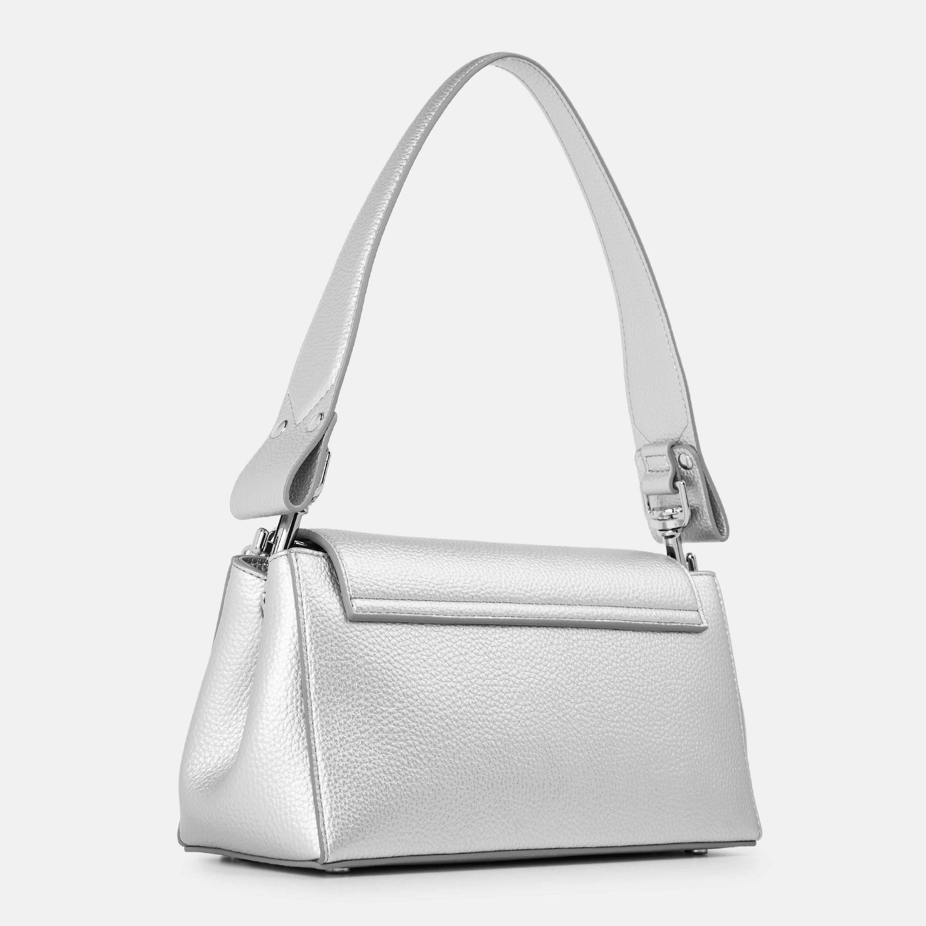 Silver - Vivienne Westwood - Womens Hazel Medium Shoulder Bag - 2