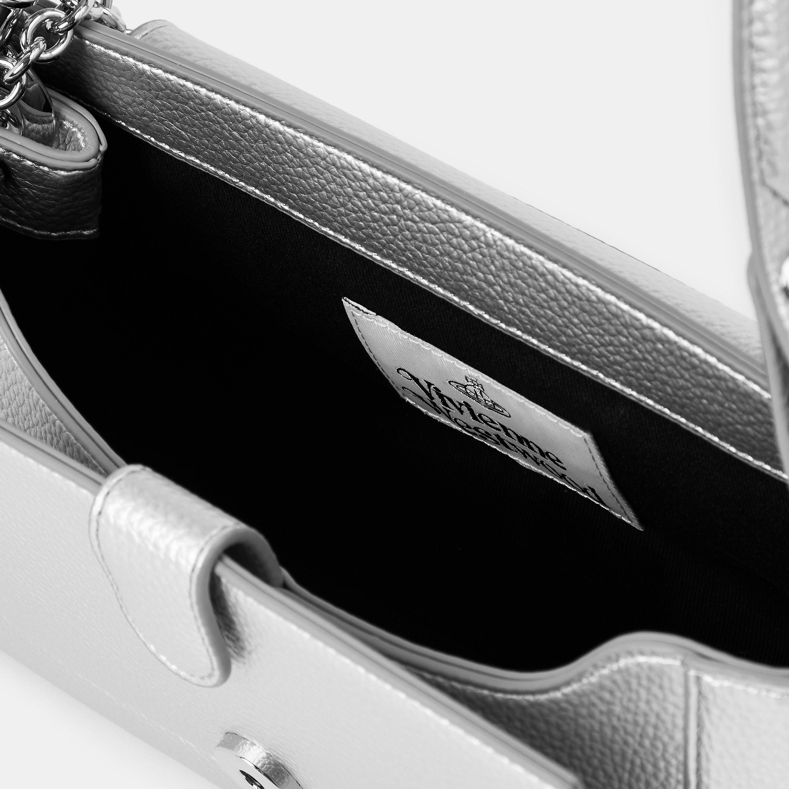 Silver - Vivienne Westwood - Womens Hazel Medium Shoulder Bag - 5