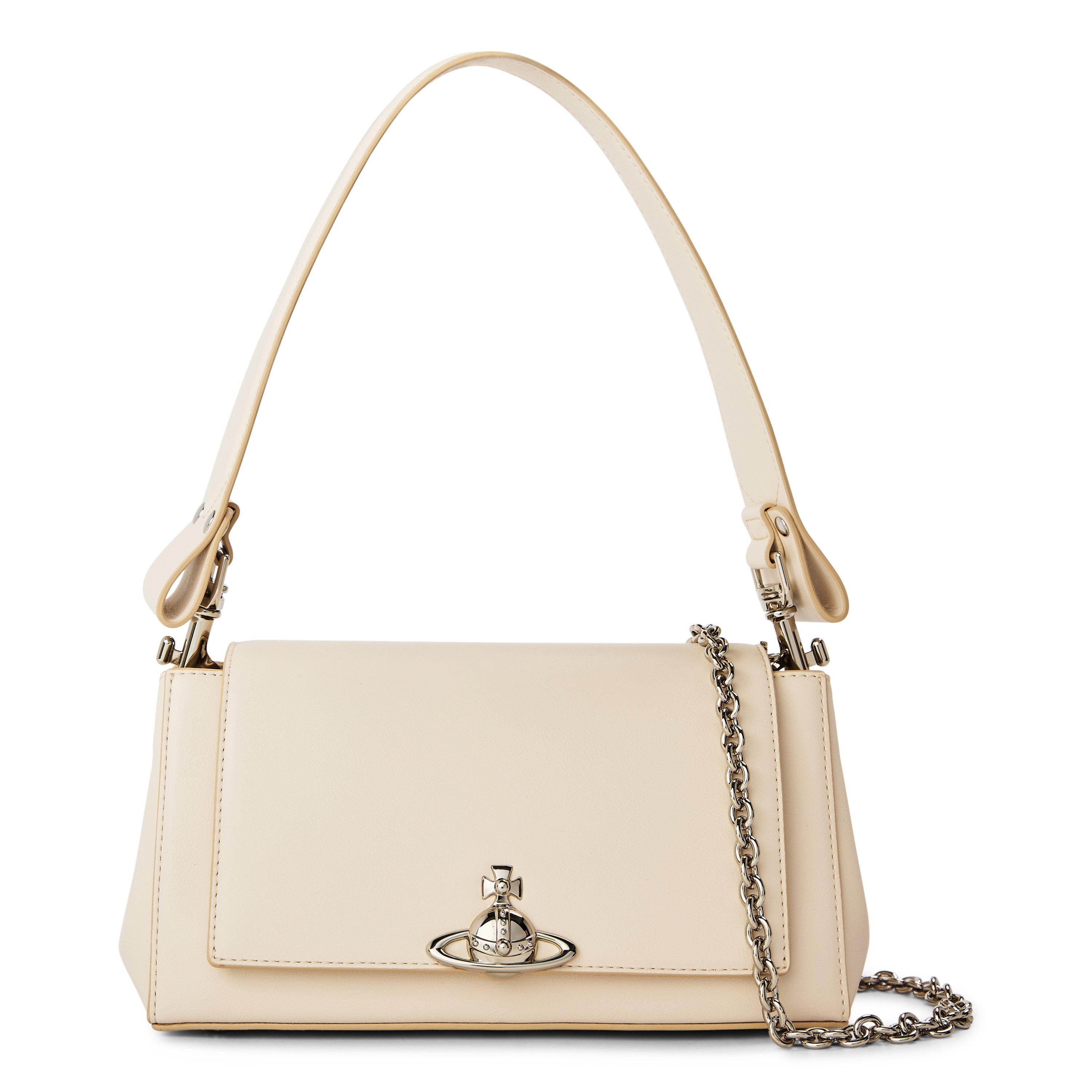 Vivienne Westwood Womens Hazel Medium Shoulder Bag - Off white