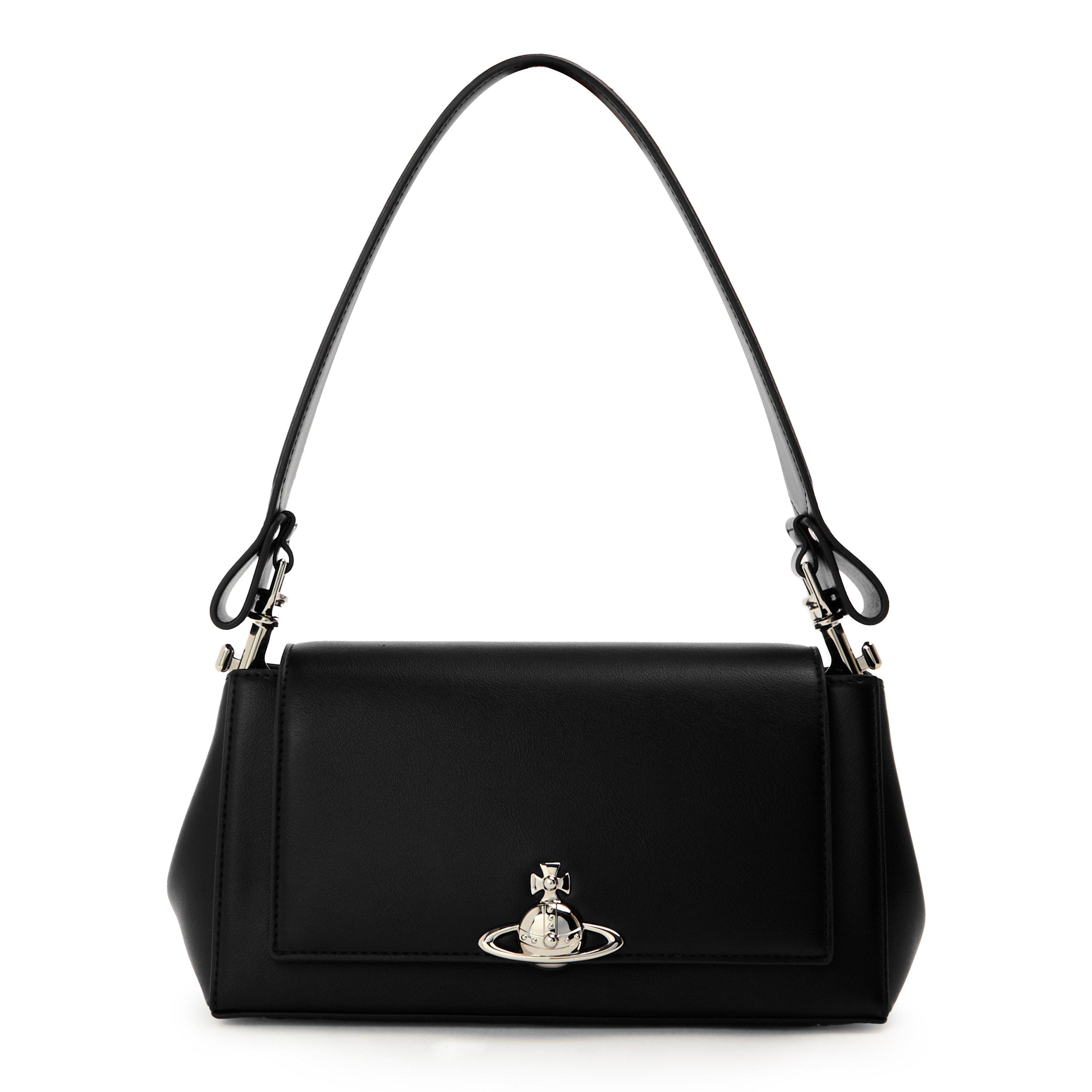 Vivienne Westwood Womens Hazel Medium Shoulder Bag - Black