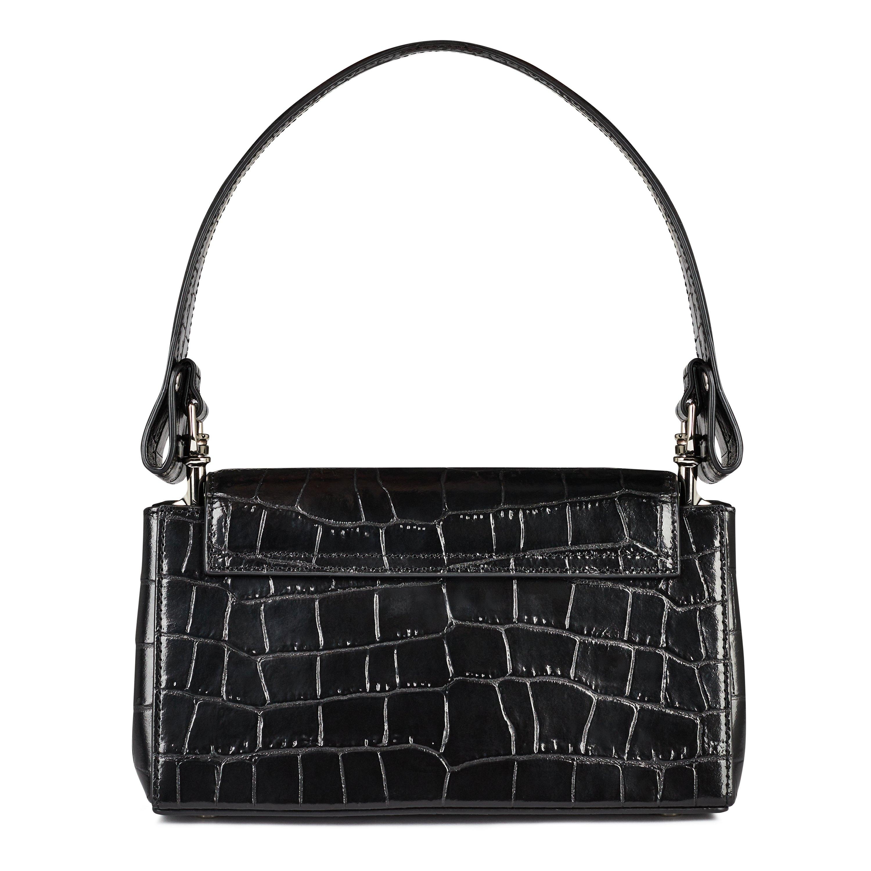 Black - Vivienne Westwood - Women’s Medium Hazel Handbag in Croc - 4