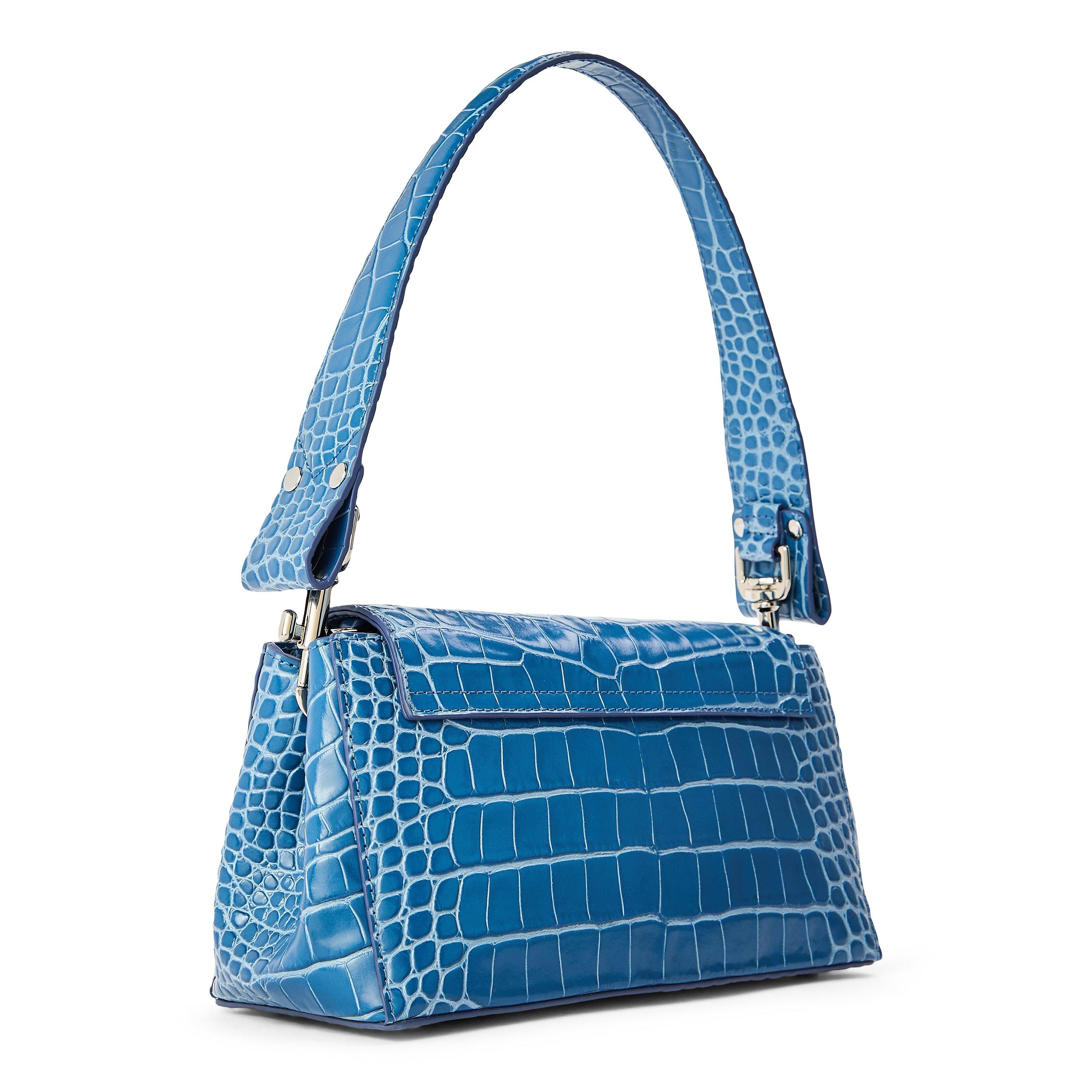 BLUE - Vivienne Westwood - Women’s Medium Hazel Handbag in Croc - 2