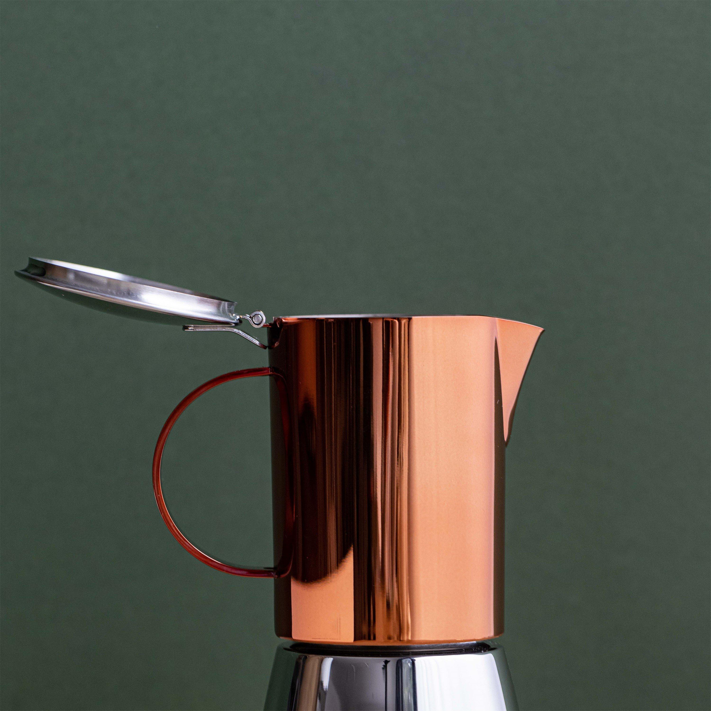 Copper - La Cafetiere - Stainless Steel Espresso Coffee Maker - 5