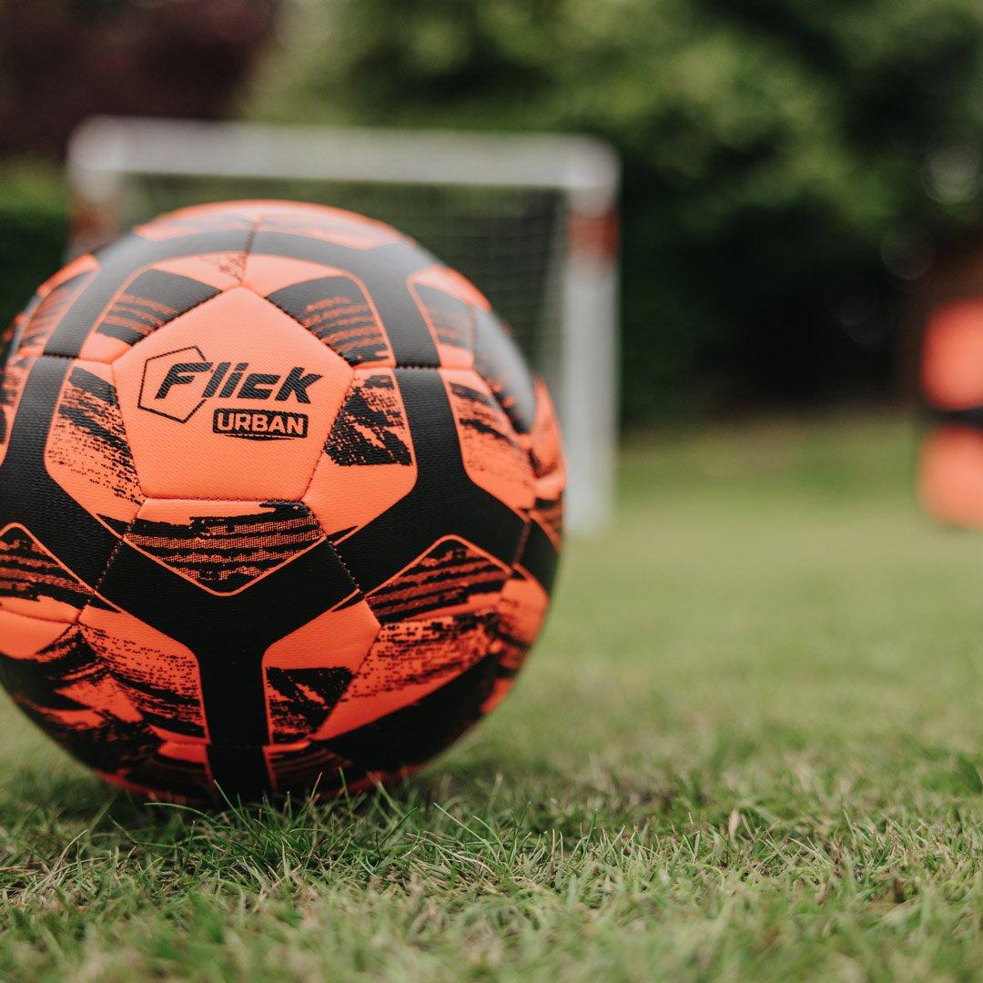 Black & Orange - Football Flick - Football Flick Urban Football - Size 5 - 5