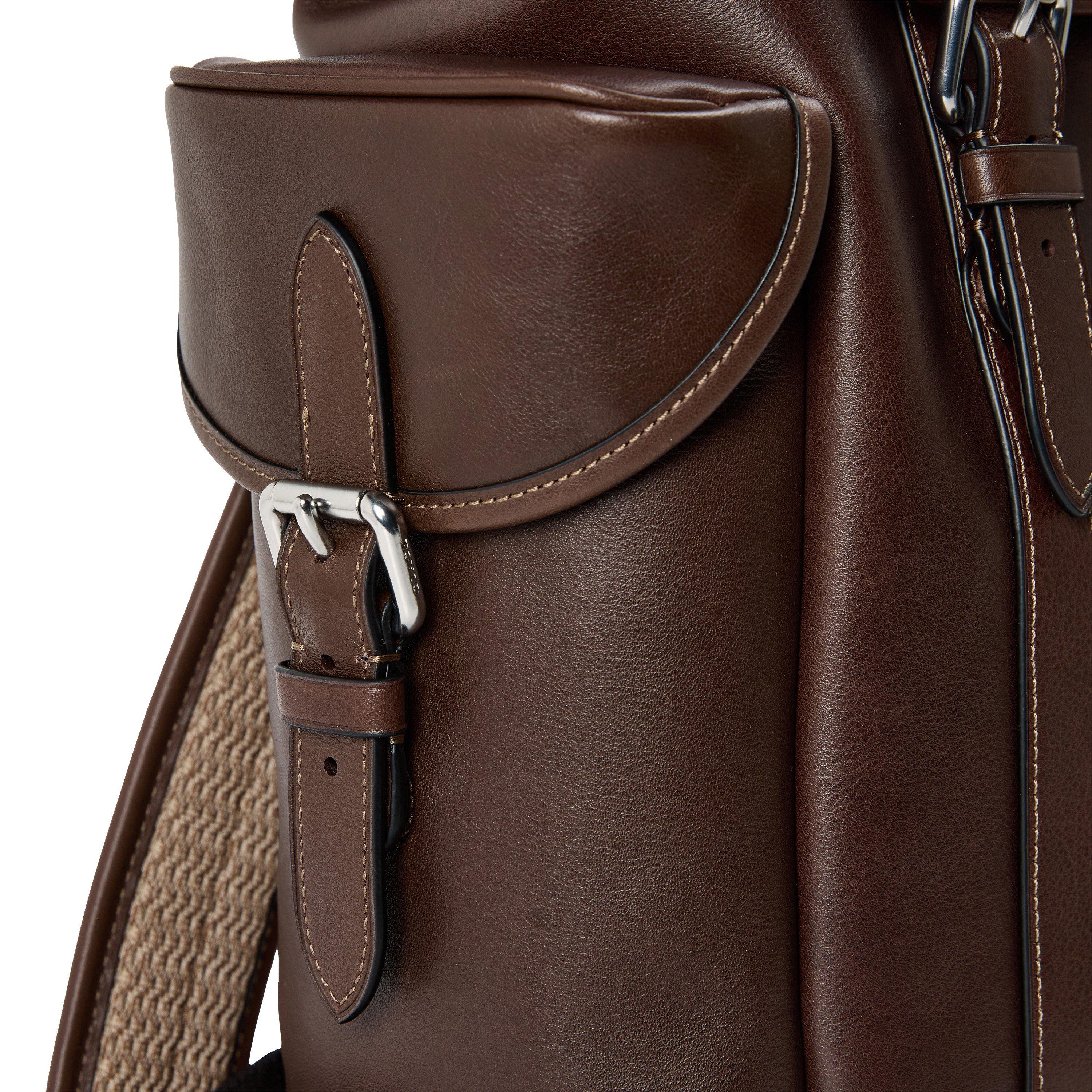 Maple - Coach - Hitch Full-Grain Leather Backpack - 3
